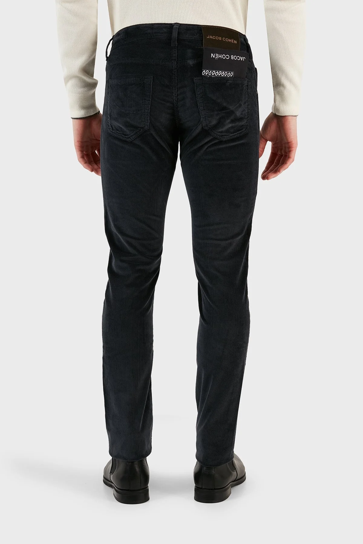 Jacob Cohen Normal Bel Slim Fit Dar Paça Kadife Erkek Pantolon UQE06 36 S3653 C63 LACİVERT - 4