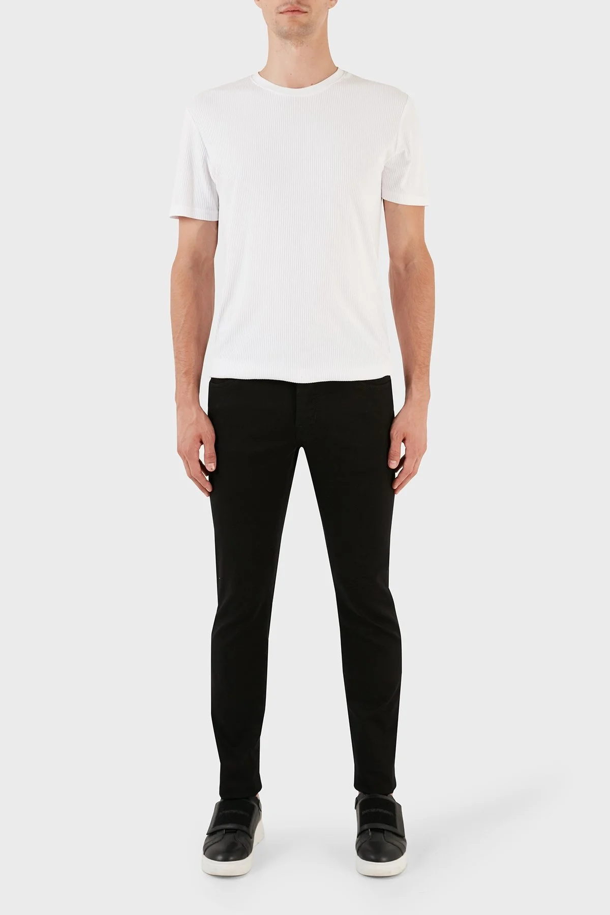 Jacob Cohen Normal Bel Slim Fit Dar Paça Pantolon Erkek Kot Pantolon UQE06 30 S3598 001D LACİVERT - 1