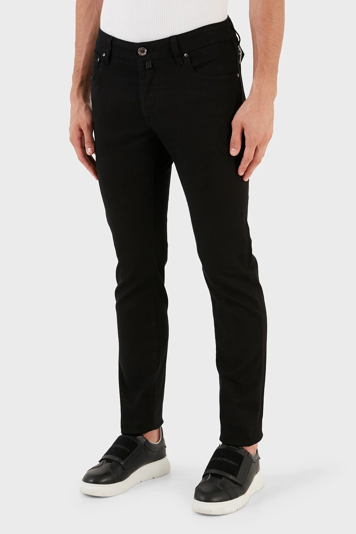 Jacob Cohen Normal Bel Slim Fit Dar Paça Pantolon Erkek Kot Pantolon UQE06 30 S3598 001D LACİVERT - 2