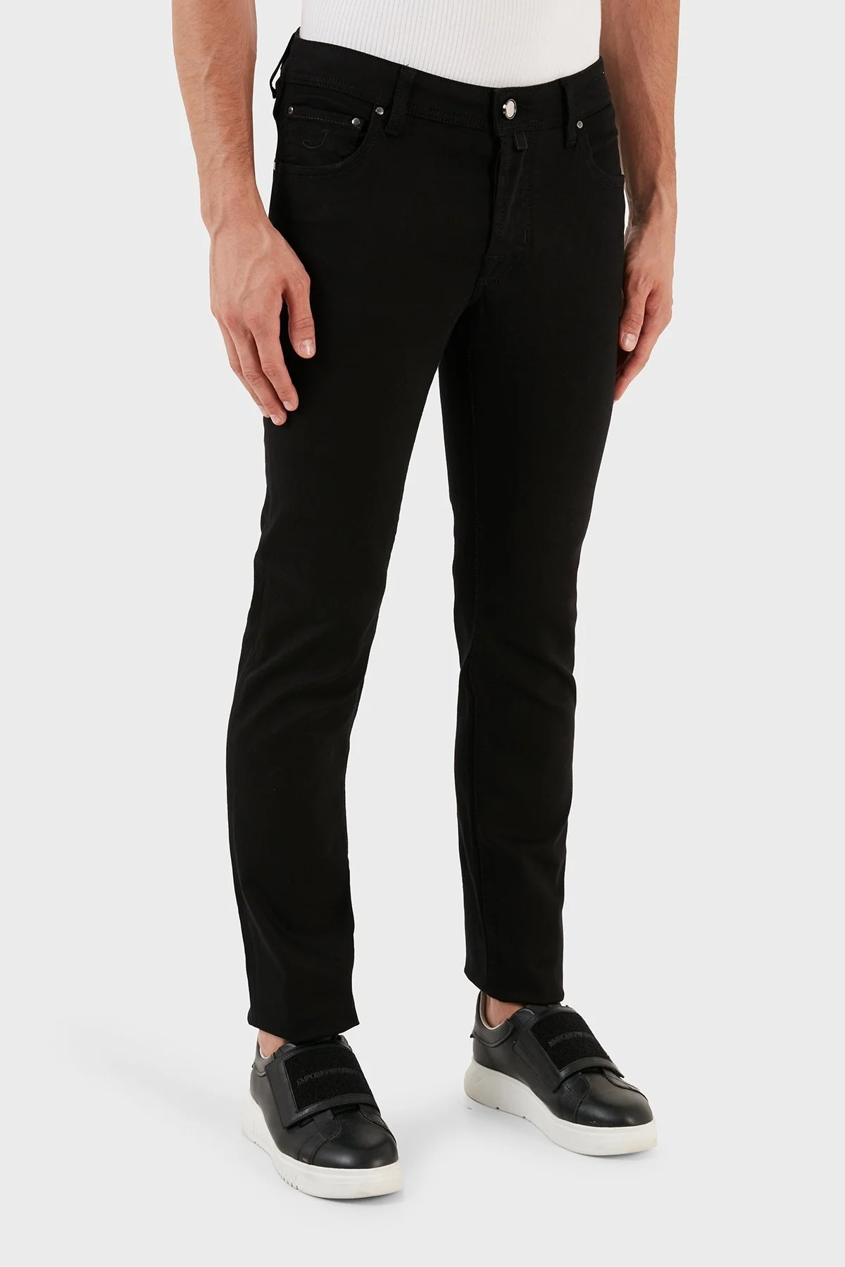 Jacob Cohen Normal Bel Slim Fit Dar Paça Pantolon Erkek Kot Pantolon UQE06 30 S3598 001D LACİVERT - 3