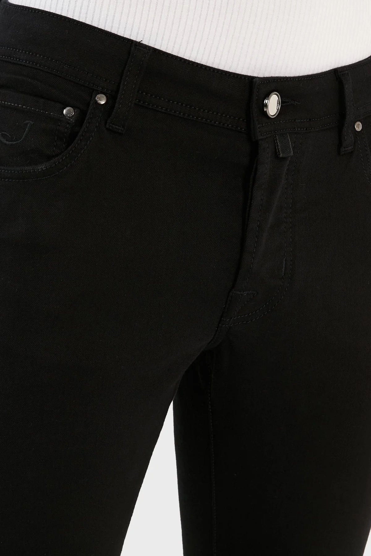 Jacob Cohen Normal Bel Slim Fit Dar Paça Pantolon Erkek Kot Pantolon UQE06 30 S3598 001D LACİVERT - 4