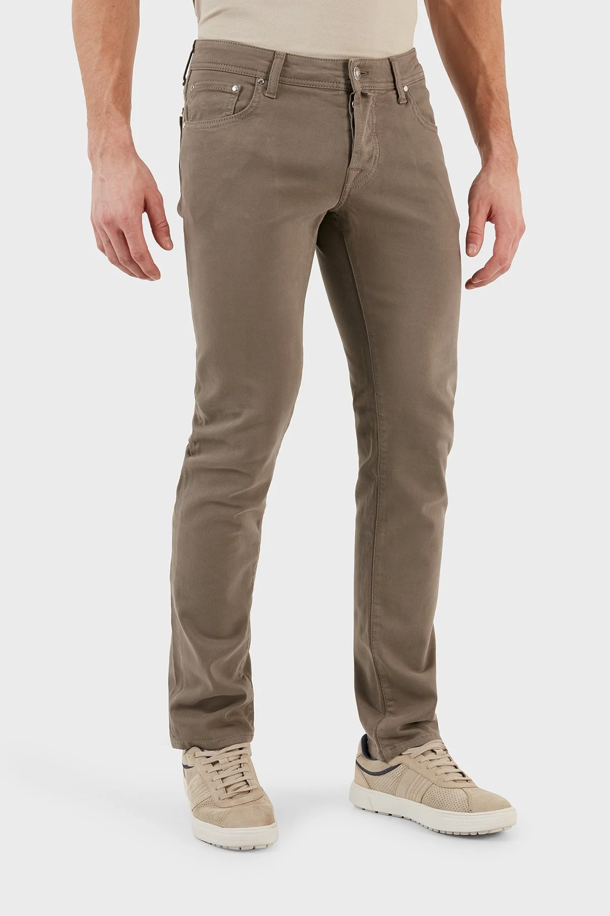 Jacob Cohen Normal Bel Slim Fit Düz Paça Jeans Erkek Kot Pantolon UQE06 36 S3657 B75 GRİ - 9