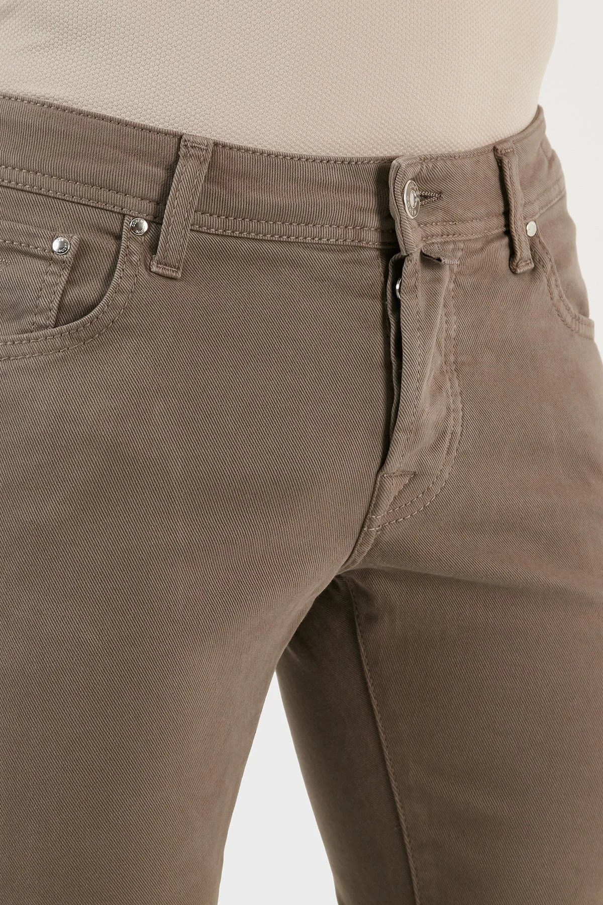 Jacob Cohen Normal Bel Slim Fit Düz Paça Jeans Erkek Kot Pantolon UQE06 36 S3657 B75 GRİ - 12