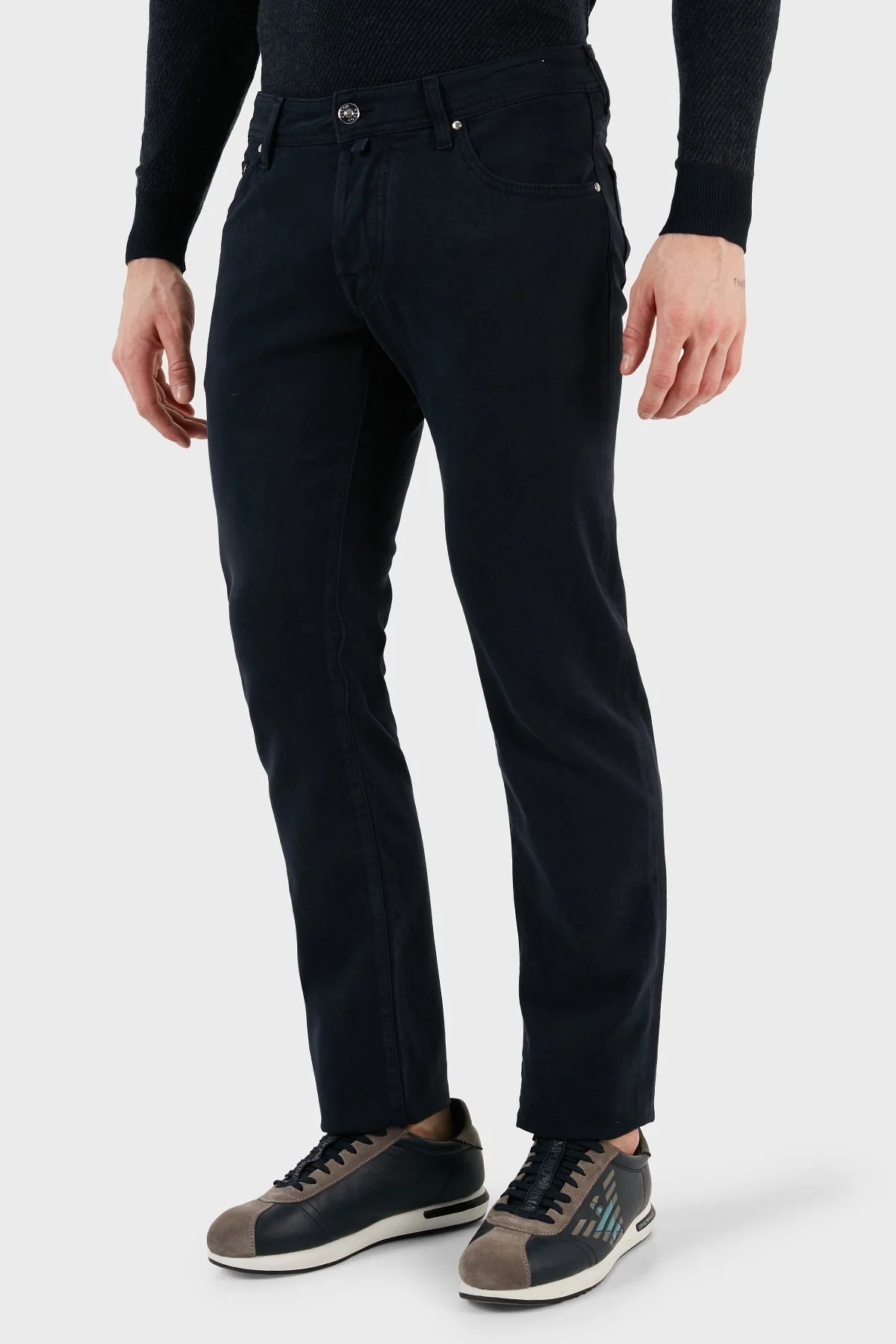 Jacob Cohen Normal Bel Slim Fit Düz Paça Jeans Erkek Kot Pantolon UQE06 36 S3657 Y99 LACİVERT - 2