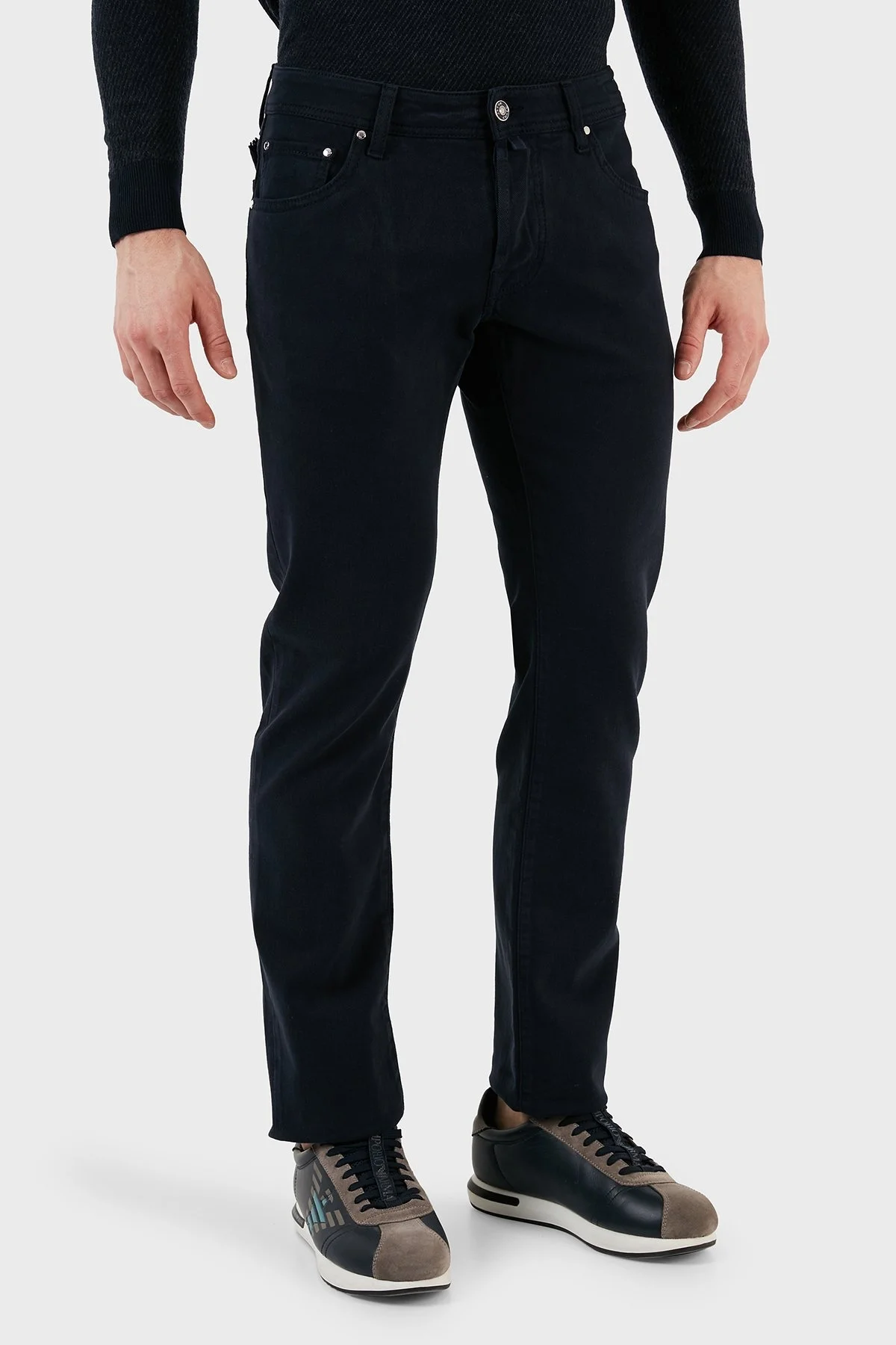 Jacob Cohen Normal Bel Slim Fit Düz Paça Jeans Erkek Kot Pantolon UQE06 36 S3657 Y99 LACİVERT - 3