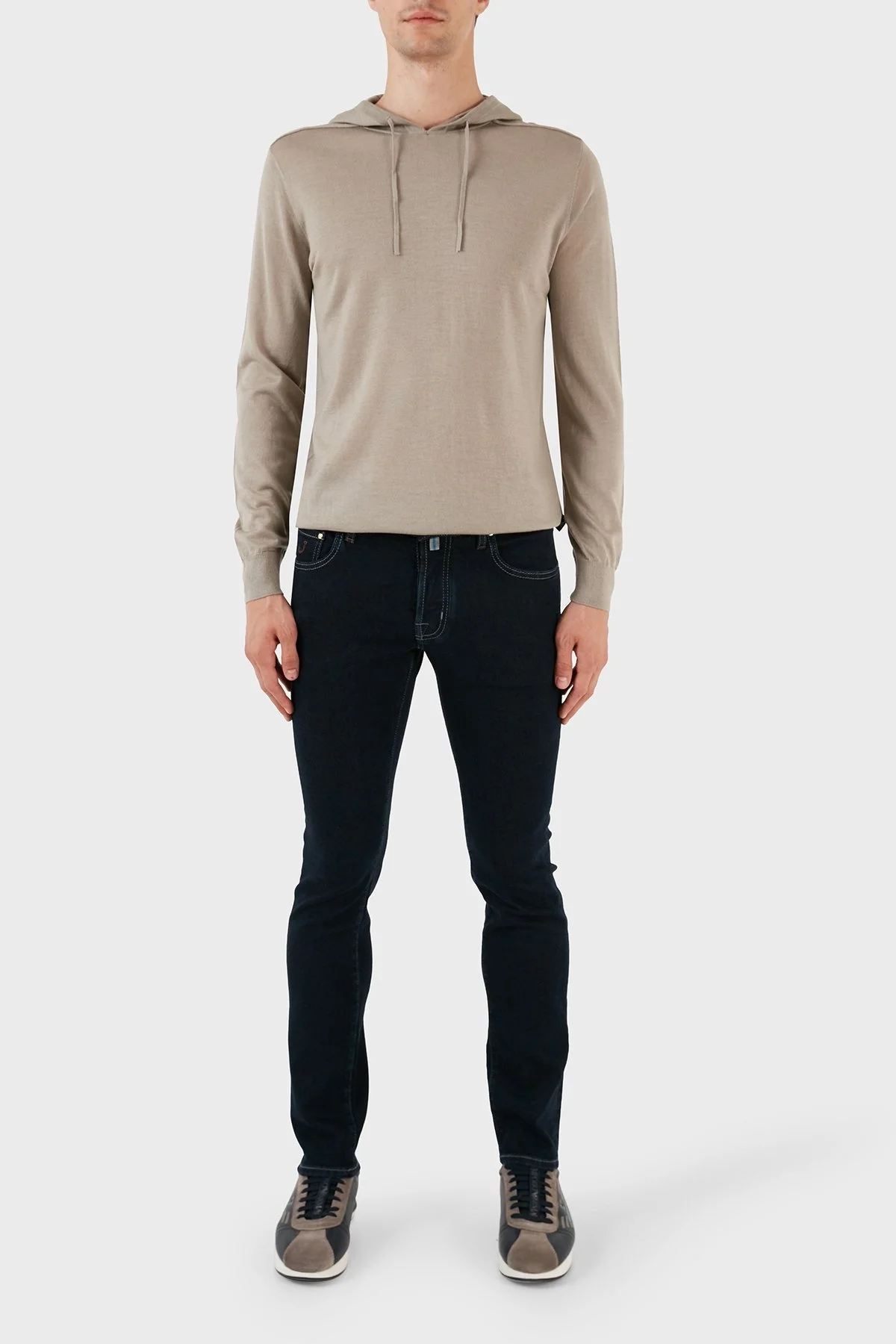 Jacob Cohen Pamuklu Normal Bel Slim Fit Dar Paça Pantolon Erkek Kot Pantolon UQE06 31 P3621 556D LACİVERT - 1