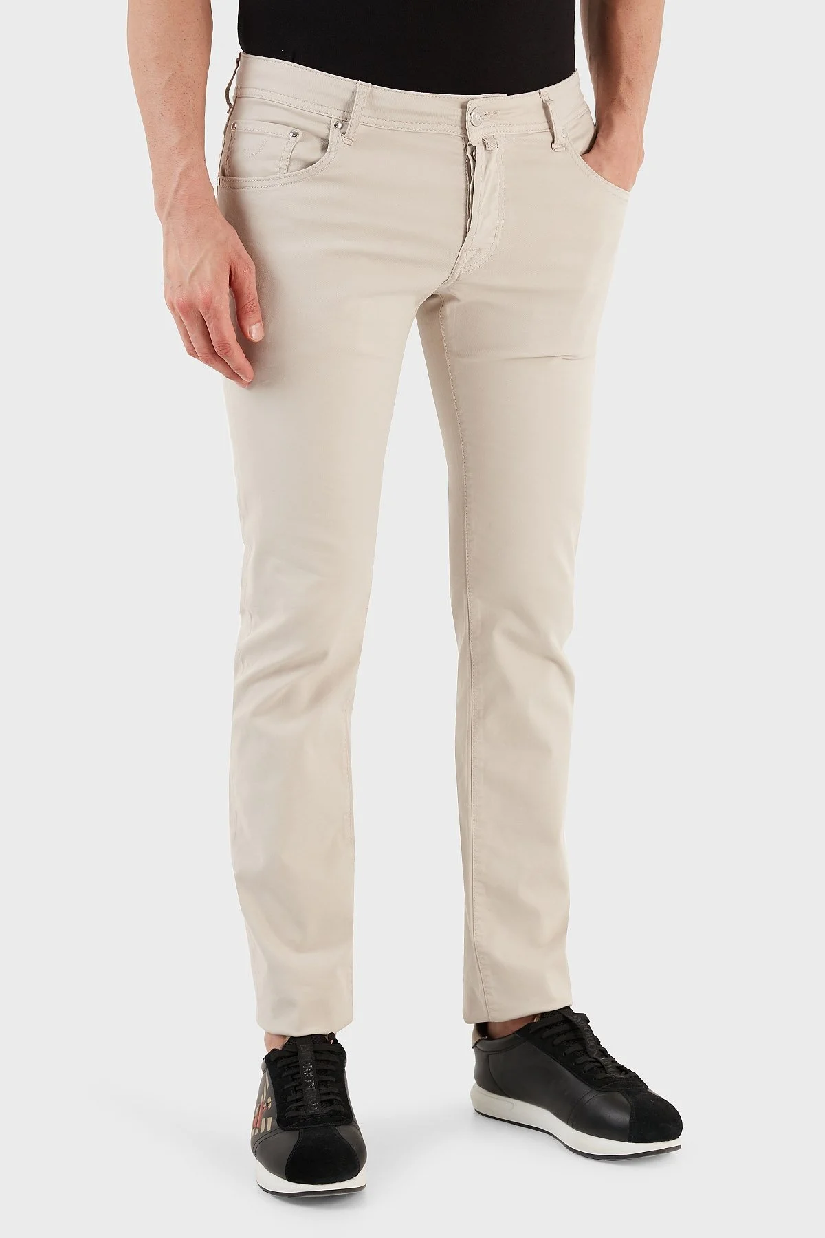 Jacob Cohen Pamuklu Normal Bel Slim Fit Erkek Pantolon UQE06 S3756 A80 BEJ - 3