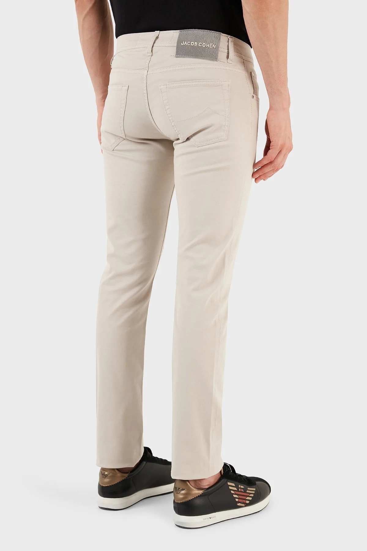 Jacob Cohen Pamuklu Normal Bel Slim Fit Erkek Pantolon UQE06 S3756 A80 BEJ - 6