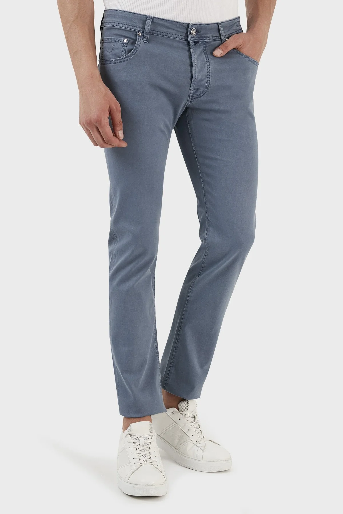 Jacob Cohen Pamuklu Normal Bel Slim Fit Erkek Pantolon UQE06 S3756 B13 LACİVERT - 3