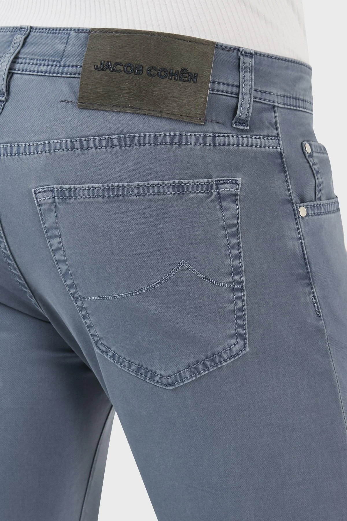 Jacob Cohen Pamuklu Normal Bel Slim Fit Erkek Pantolon UQE06 S3756 B13 LACİVERT - 6