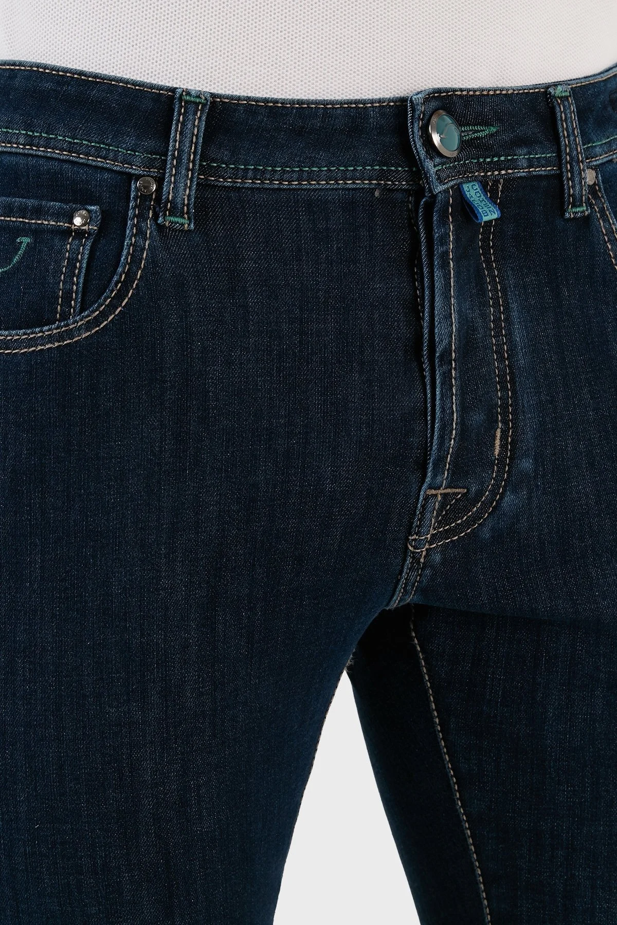 Jacob Cohen Pamuklu Normal Bel Slim Fit Jeans Erkek Kot Pantolon UQE04 34 P2991 630D LACİVERT - 6