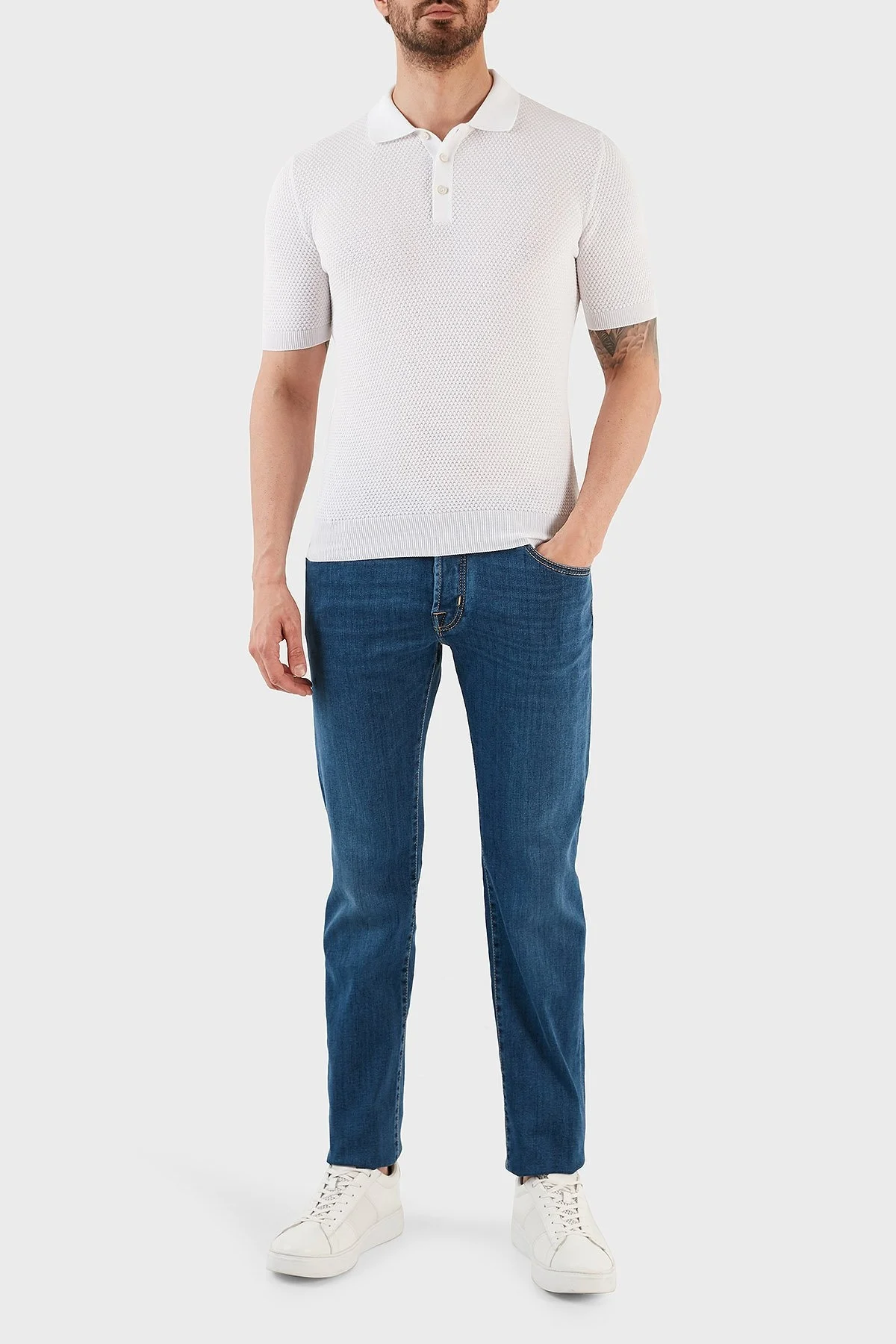 Jacob Cohen Pamuklu Normal Bel Slim Fit Jeans Erkek Kot Pantolon UQE06 S3621 334D LACİVERT - 1