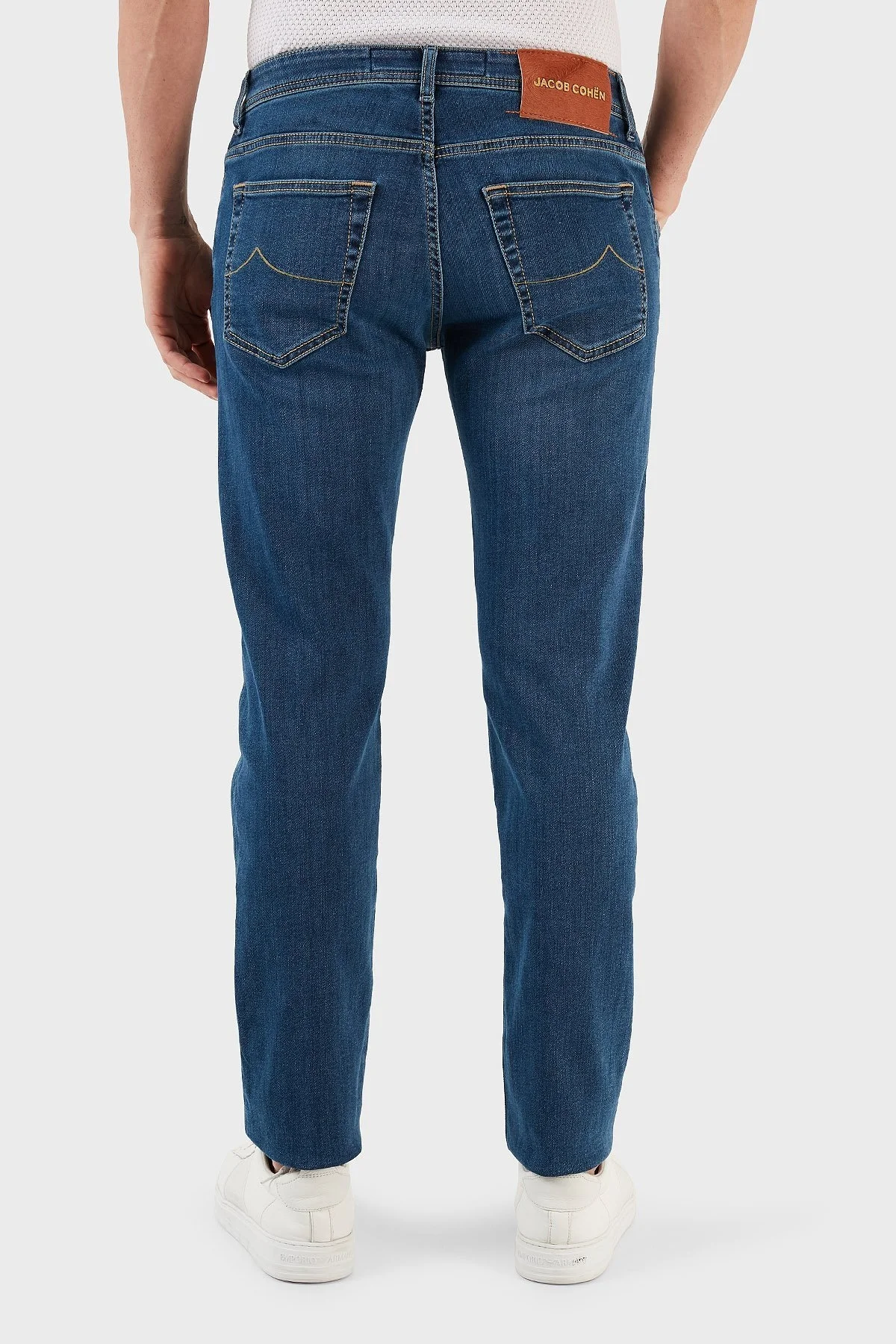 Jacob Cohen Pamuklu Normal Bel Slim Fit Jeans Erkek Kot Pantolon UQE06 S3621 334D LACİVERT - 6