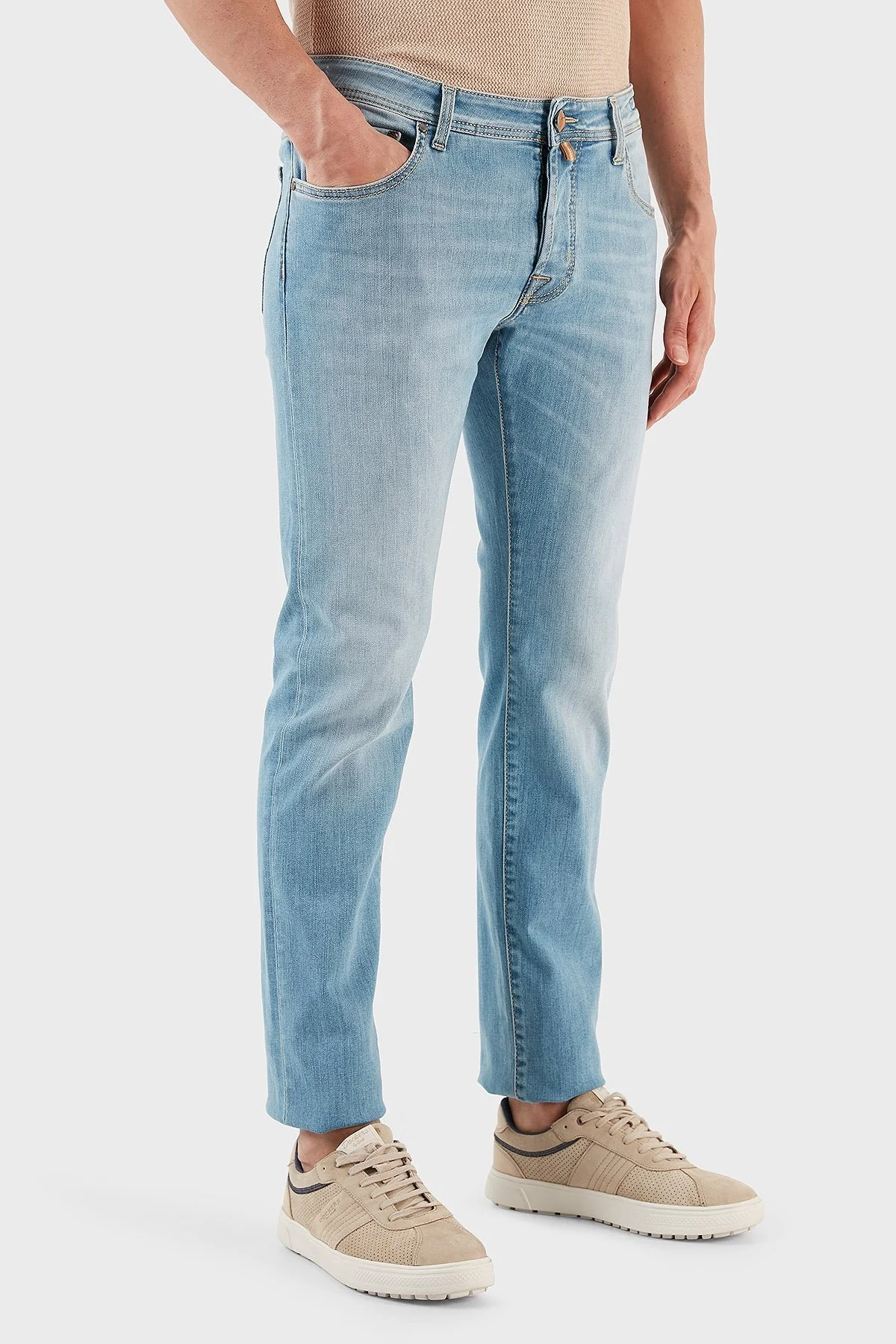 Jacob Cohen Pamuklu Normal Bel Slim Fit Jeans Erkek Kot Pantolon UQE06 S3623 368D LACİVERT - 3
