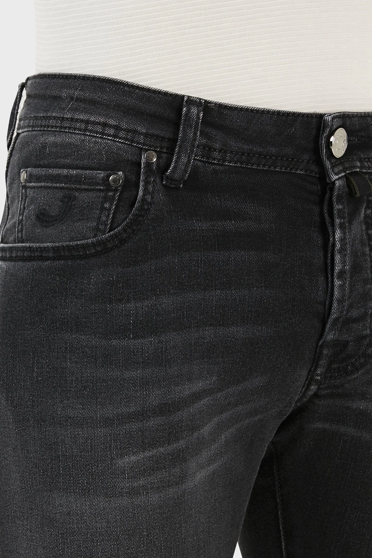 Jacob Cohen Pamuklu Normal Bel Slim Fit Jeans Erkek Kot Pantolon UQE07 S3733 466D SİYAH - 4