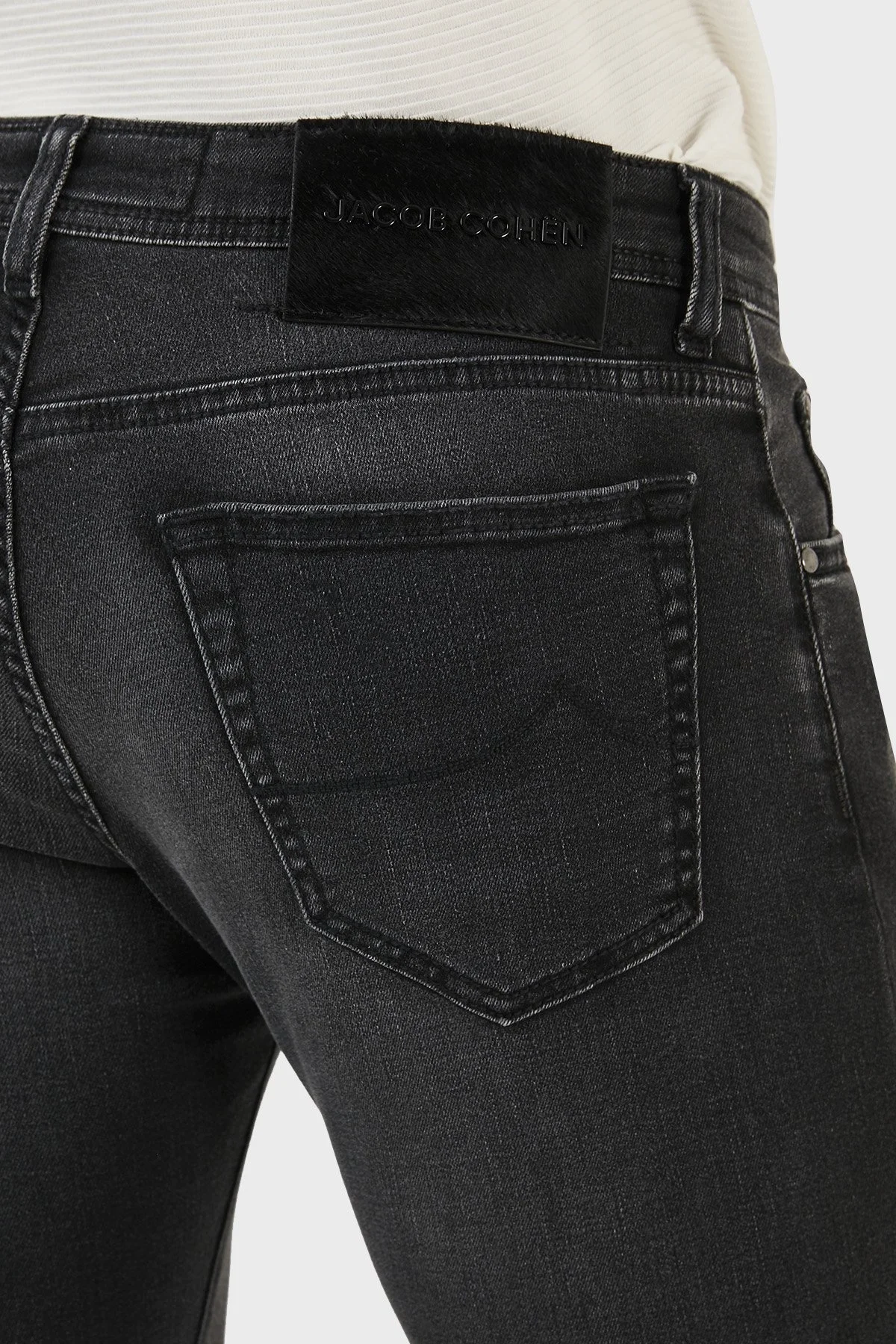 Jacob Cohen Pamuklu Normal Bel Slim Fit Jeans Erkek Kot Pantolon UQE07 S3733 466D SİYAH - 6