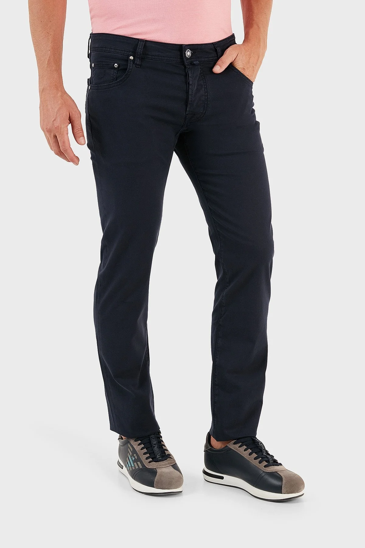 Jacob Cohen Pamuklu Slim Fit Dar Paça Erkek Pantolon UQE06 S3756 Y99 LACİVERT - 3