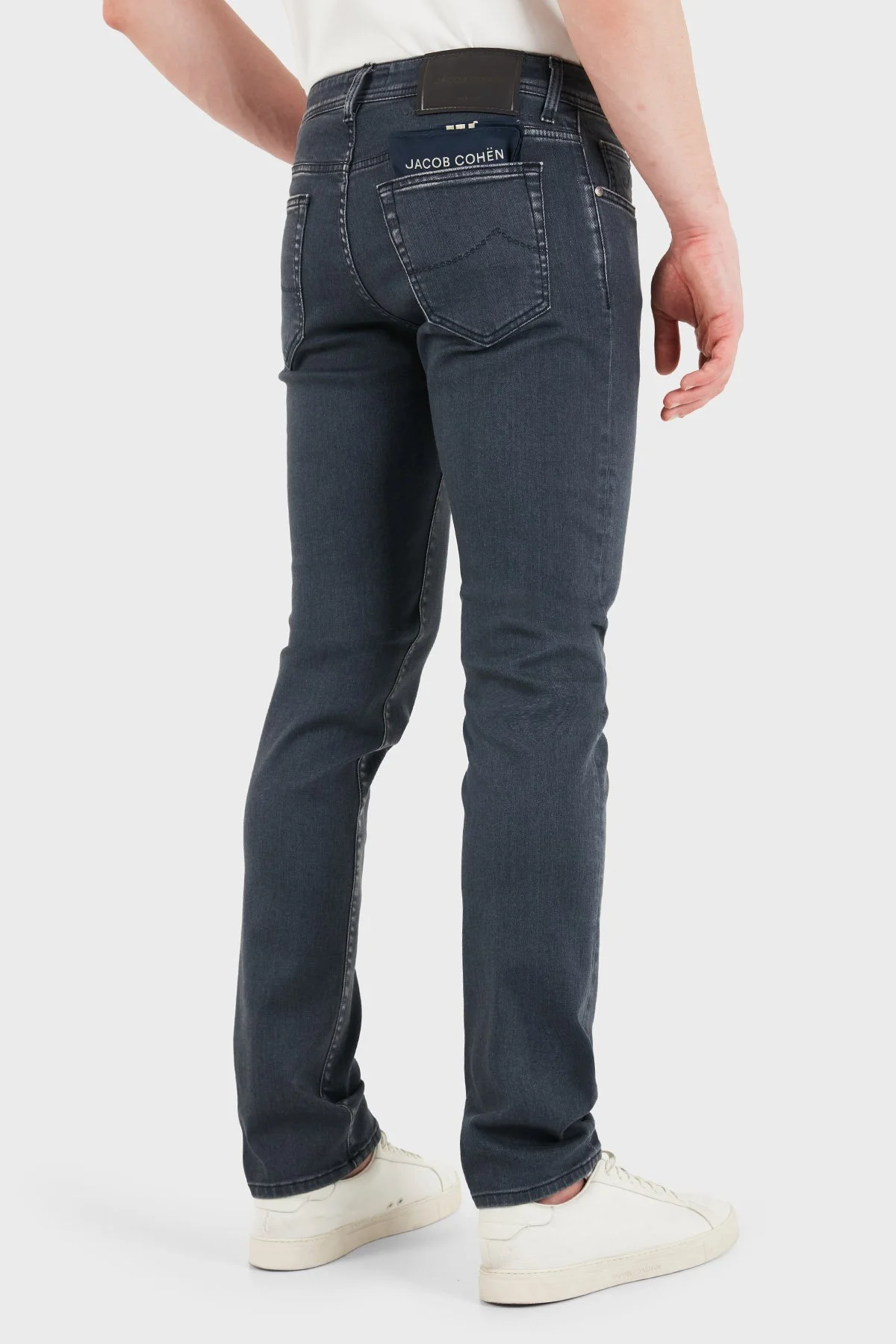 Jacob Cohen Pamuklu Slim Fit Normal Bel Dar Paça Jean Erkek Kot Pantolon JUM QE004 030 S3618 S1 800D ANTRASİT - 3