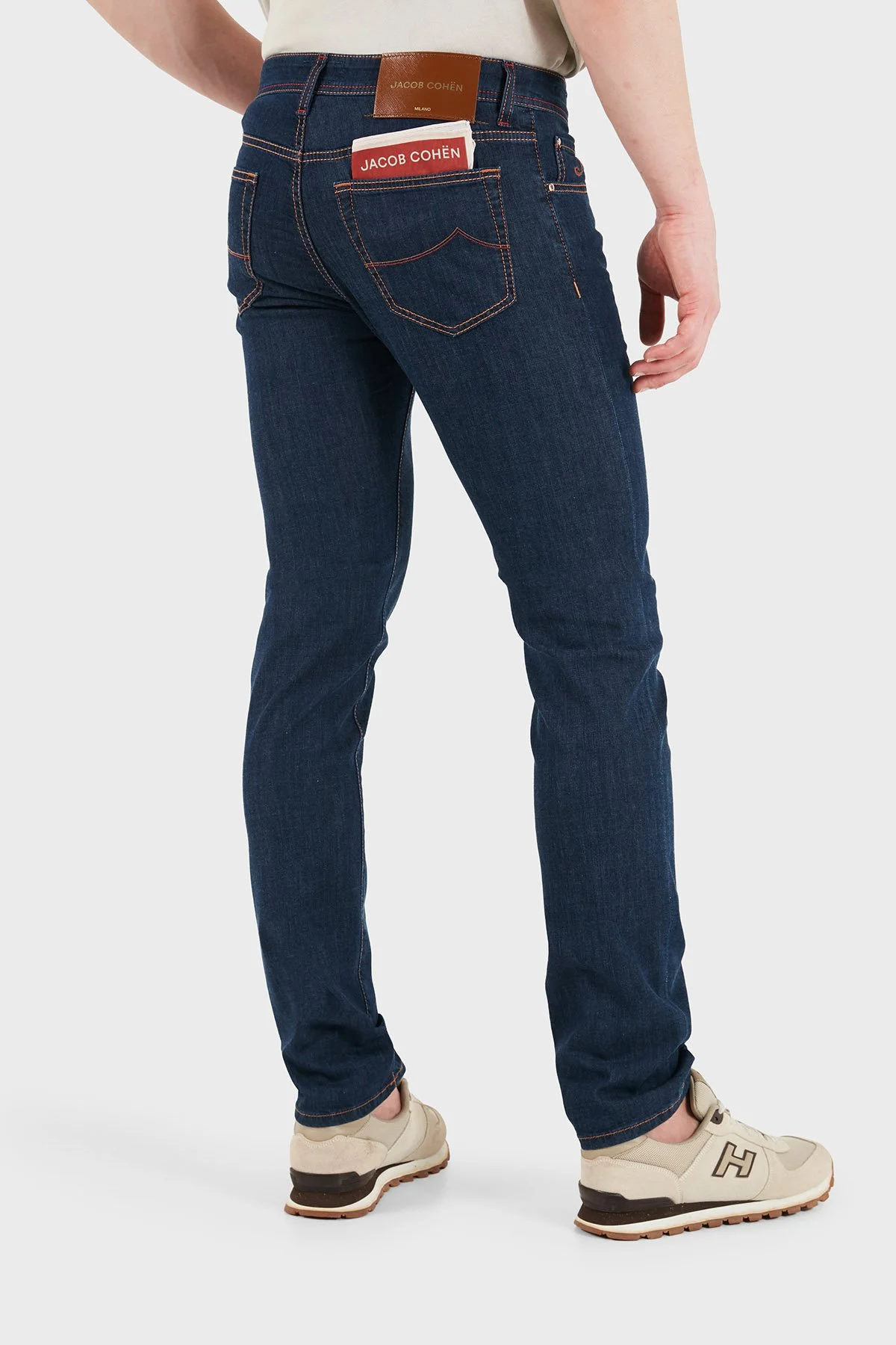 Jacob Cohen Pamuklu Slim Fit Normal Bel Dar Paça Jean Erkek Kot Pantolon JUM QE004 034 S3735 R2 100D LACİVERT - 3