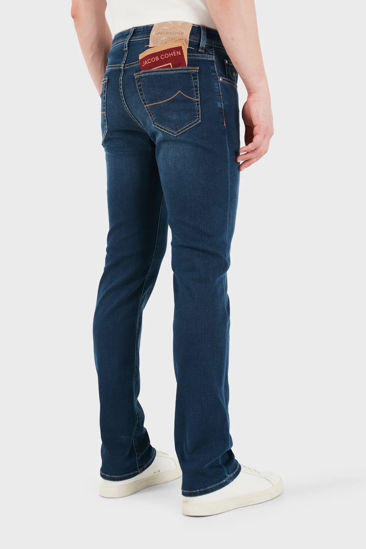 Jacob Cohen Pamuklu Slim Fit Normal Bel Dar Paça Jeans Erkek Kot Pantolon JUM QE004 057 P0021 V1 100D LACİVERT - 3