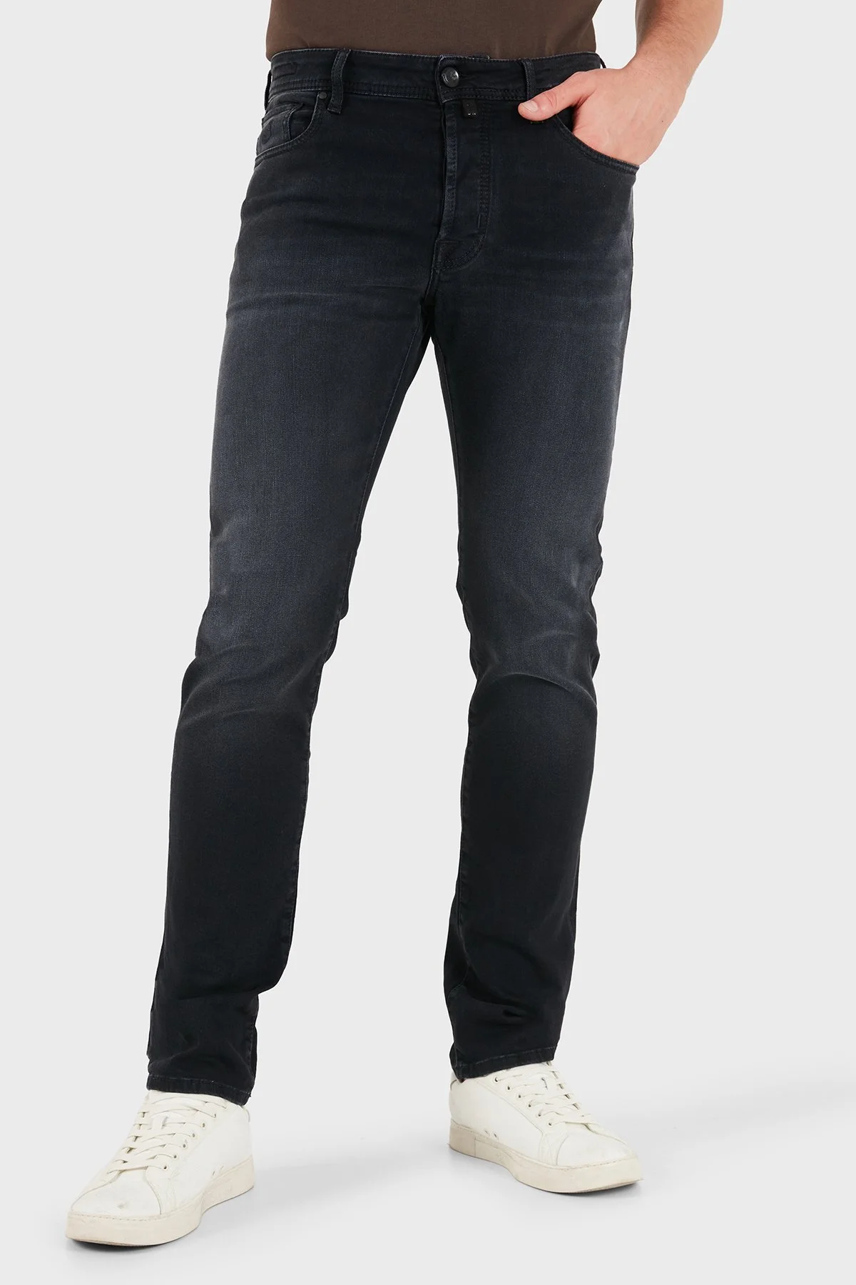 Jacob Cohen Pamuklu Slim Fit Normal Bel Dar Paça Jeans Erkek Kot Pantolon JUM QE004 S3622 030S1 500D Siyah - 4