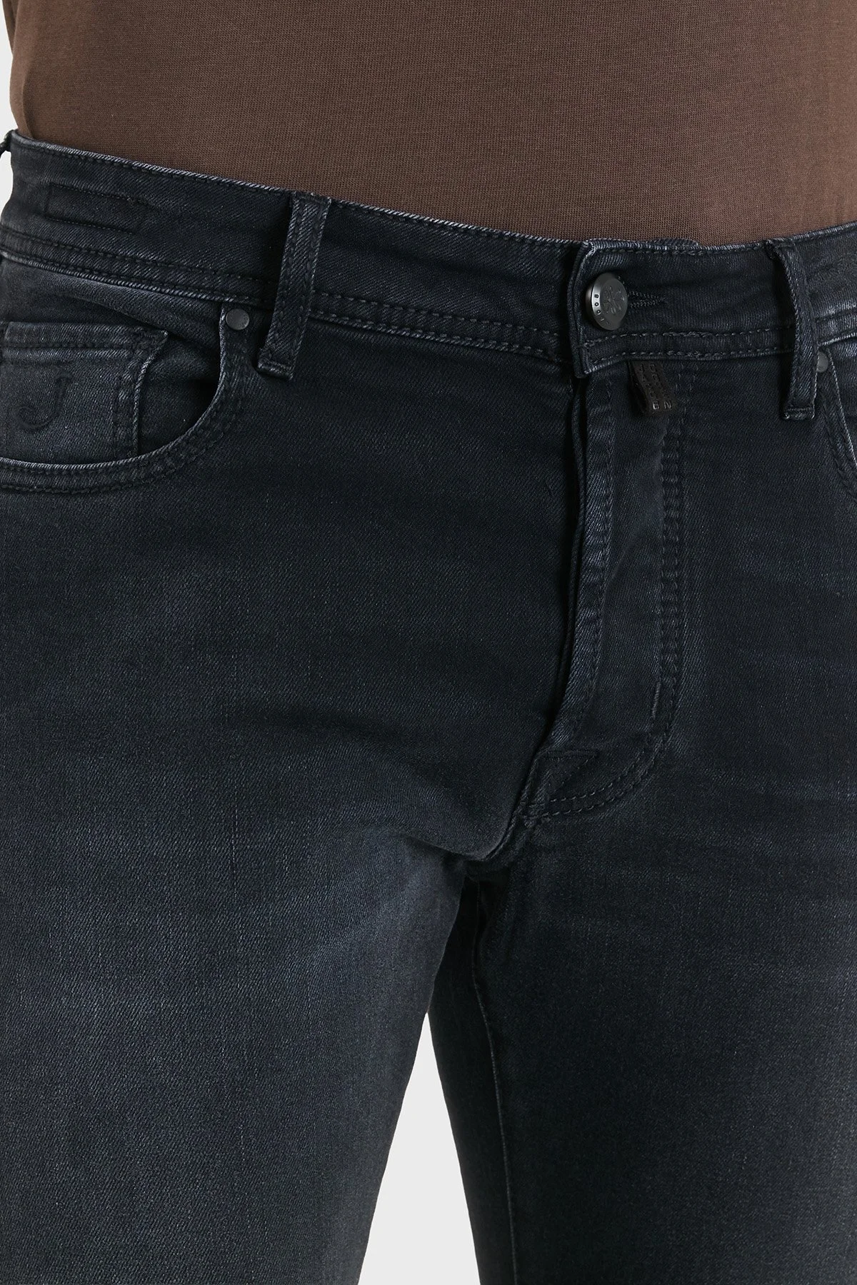 Jacob Cohen Pamuklu Slim Fit Normal Bel Dar Paça Jeans Erkek Kot Pantolon JUM QE004 S3622 030S1 500D Siyah - 6