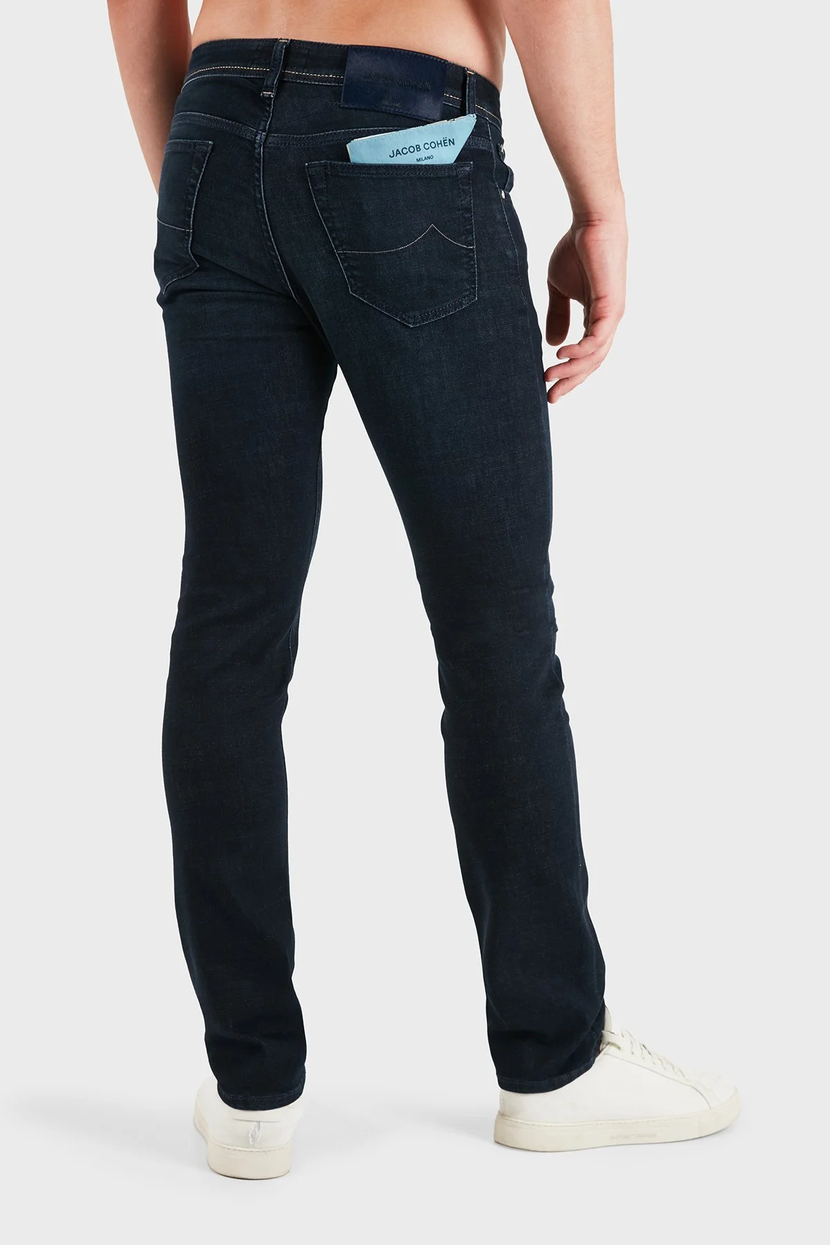 Jacob Cohen Pamuklu Slim Fit Normal Bel Dar Paça Jeans Erkek Kot Pantolon JUM QE009 P0009 064 R2 100D Lacivert - 3