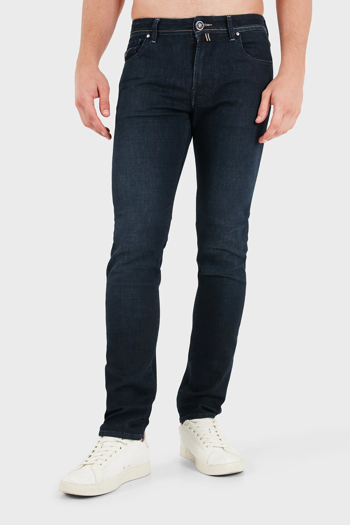 Jacob Cohen Pamuklu Slim Fit Normal Bel Dar Paça Jeans Erkek Kot Pantolon JUM QE009 P0009 064 R2 100D Lacivert - 5