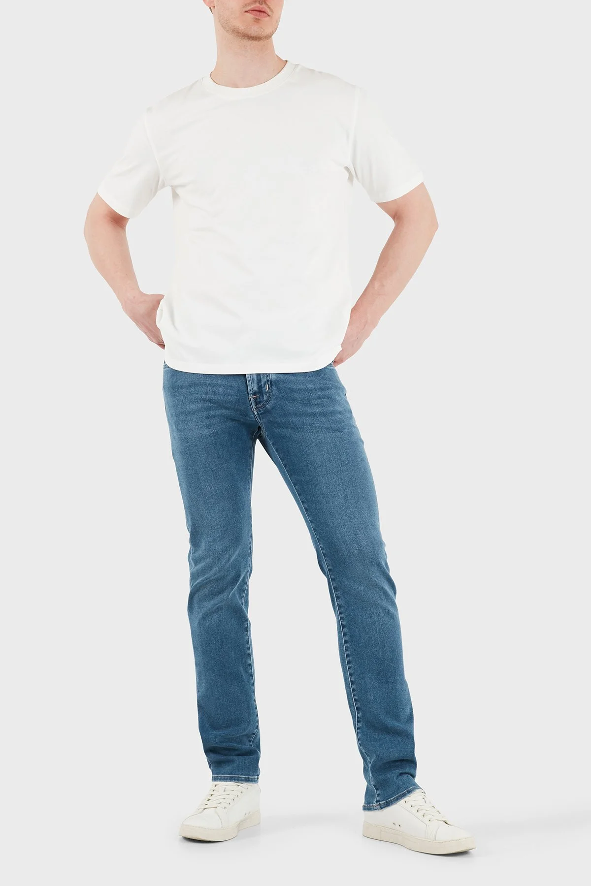 Jacob Cohen Pamuklu Slim Fit Normal Bel Dar Paça Jeans Erkek Kot Pantolon JUMQ E009 030 P0019 V2 200D LACİVERT - 2