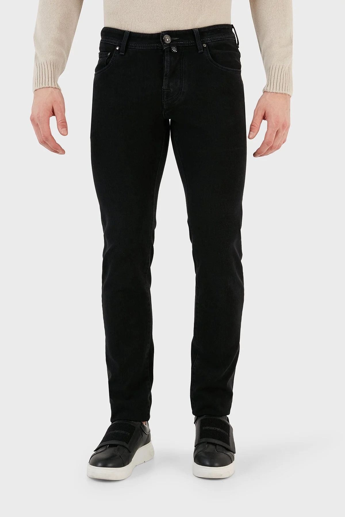 Jacob Cohen Pamuklu Süper Slim Fit Dar Paça Jeans Erkek Kot Pantolon UQE07 34 P3985 615D SİYAH - 2