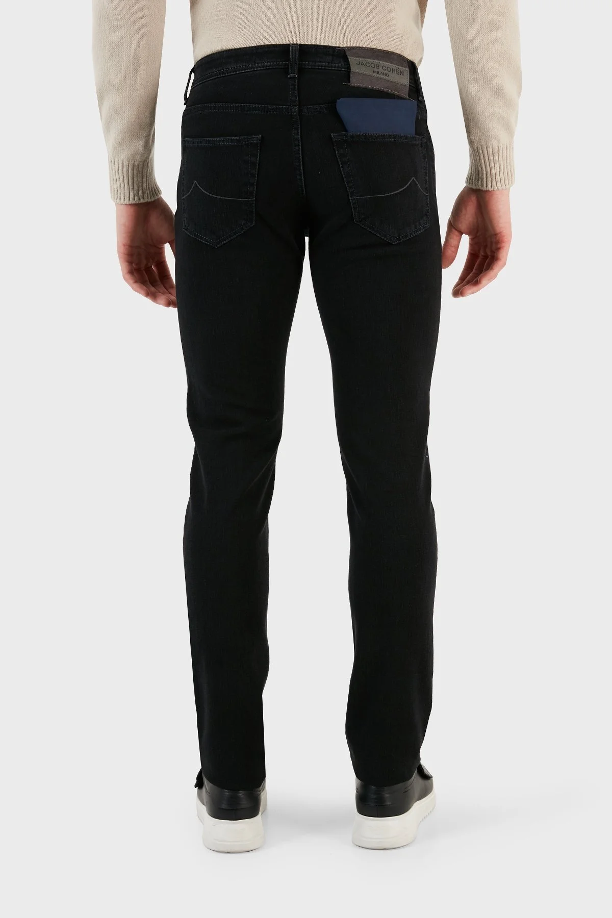 Jacob Cohen Pamuklu Süper Slim Fit Dar Paça Jeans Erkek Kot Pantolon UQE07 34 P3985 615D SİYAH - 5