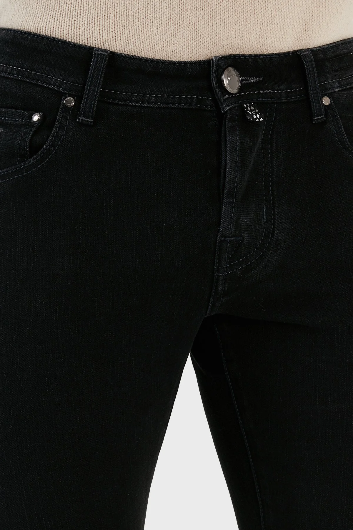 Jacob Cohen Pamuklu Süper Slim Fit Dar Paça Jeans Erkek Kot Pantolon UQE07 34 P3985 615D SİYAH - 6