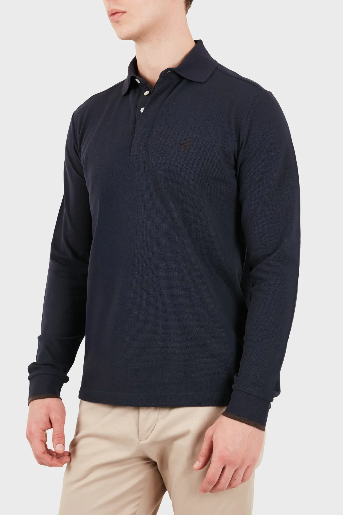 Jacob Cohen Regular Fit Yaka Uzun Kollu Erkek Polo JUM 80036 M4565 001 RWY99 Lacivert - 4