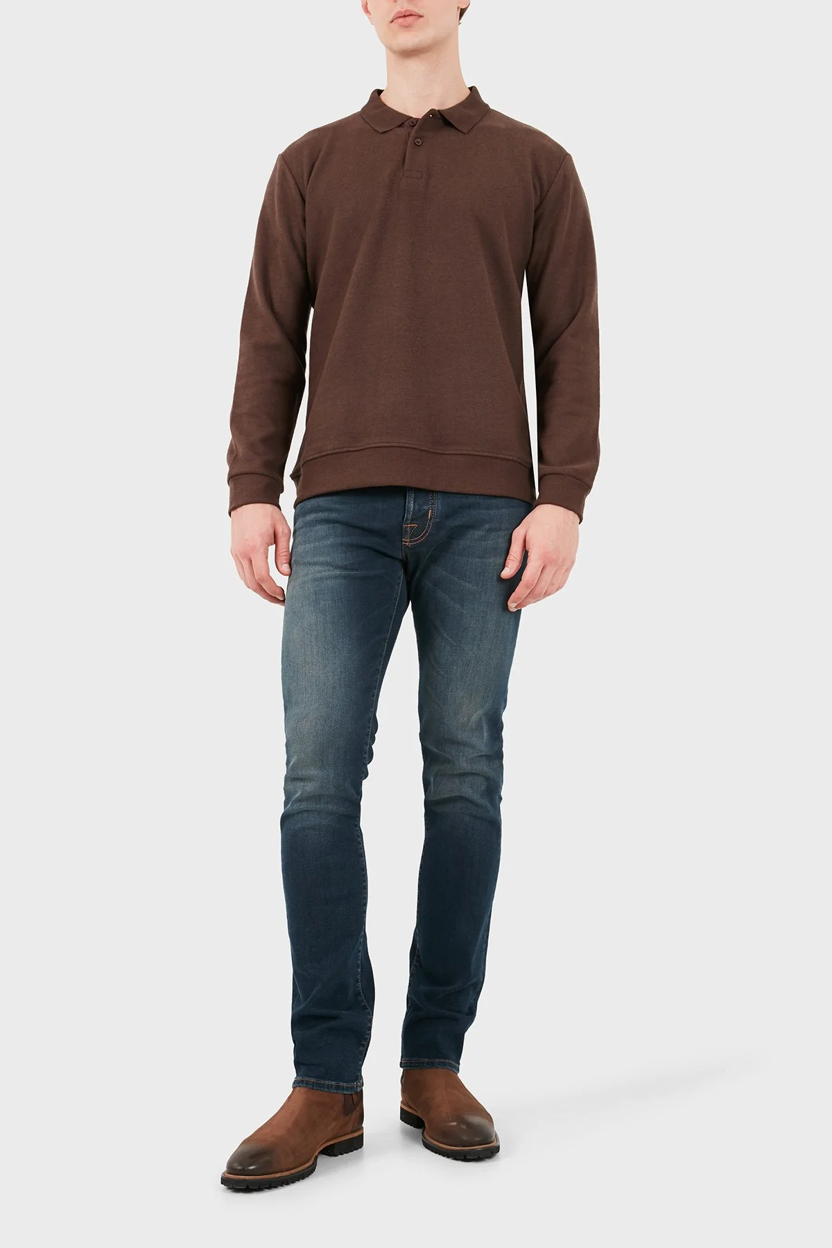 Jacob Cohen Slim Fit Dar Paça Denim Erkek Kot Pantolon JUM QE004 S3624 030 V1100D Lacivert - 2