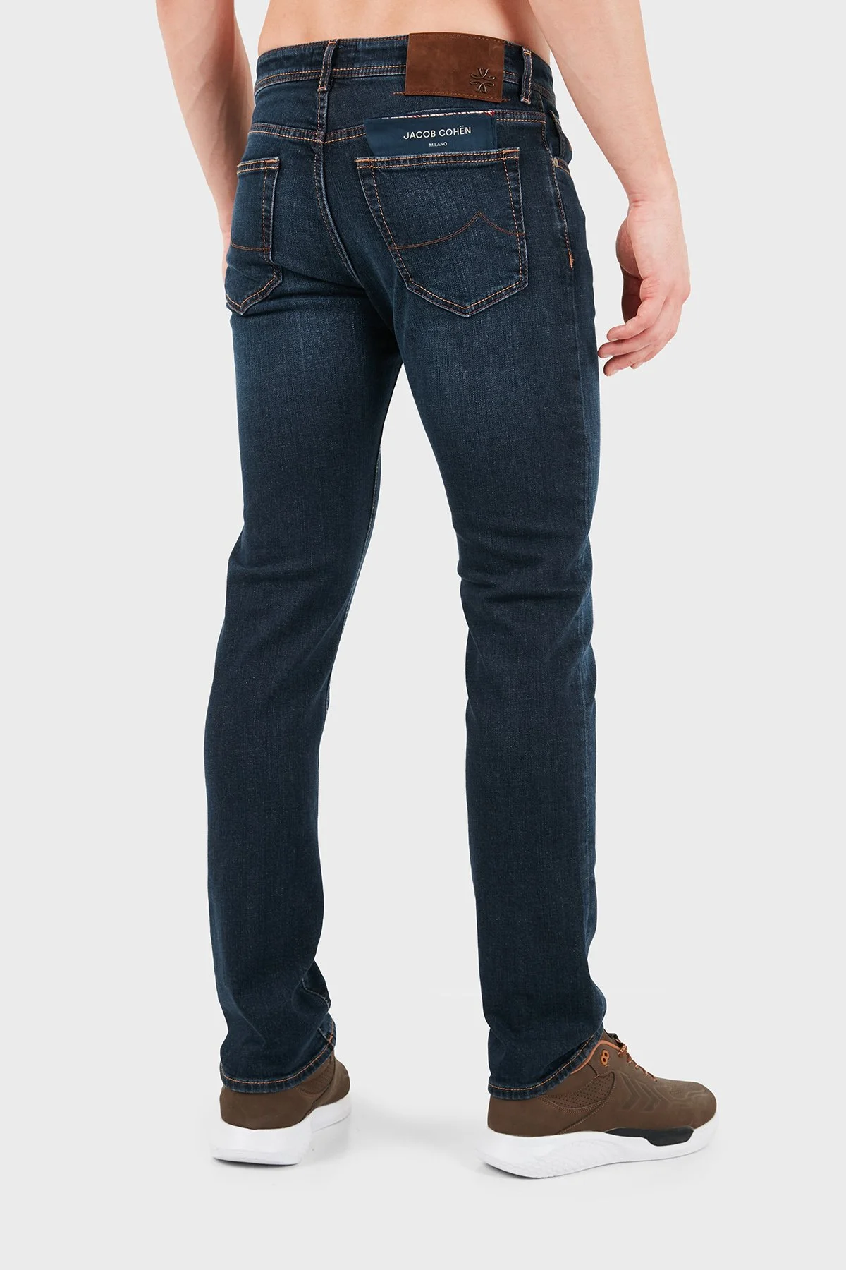 Jacob Cohen Slim Fit Dar Paça Erkek Kot Pantolon JUM QE004 S4369 032 S1100D Lacivert - 3