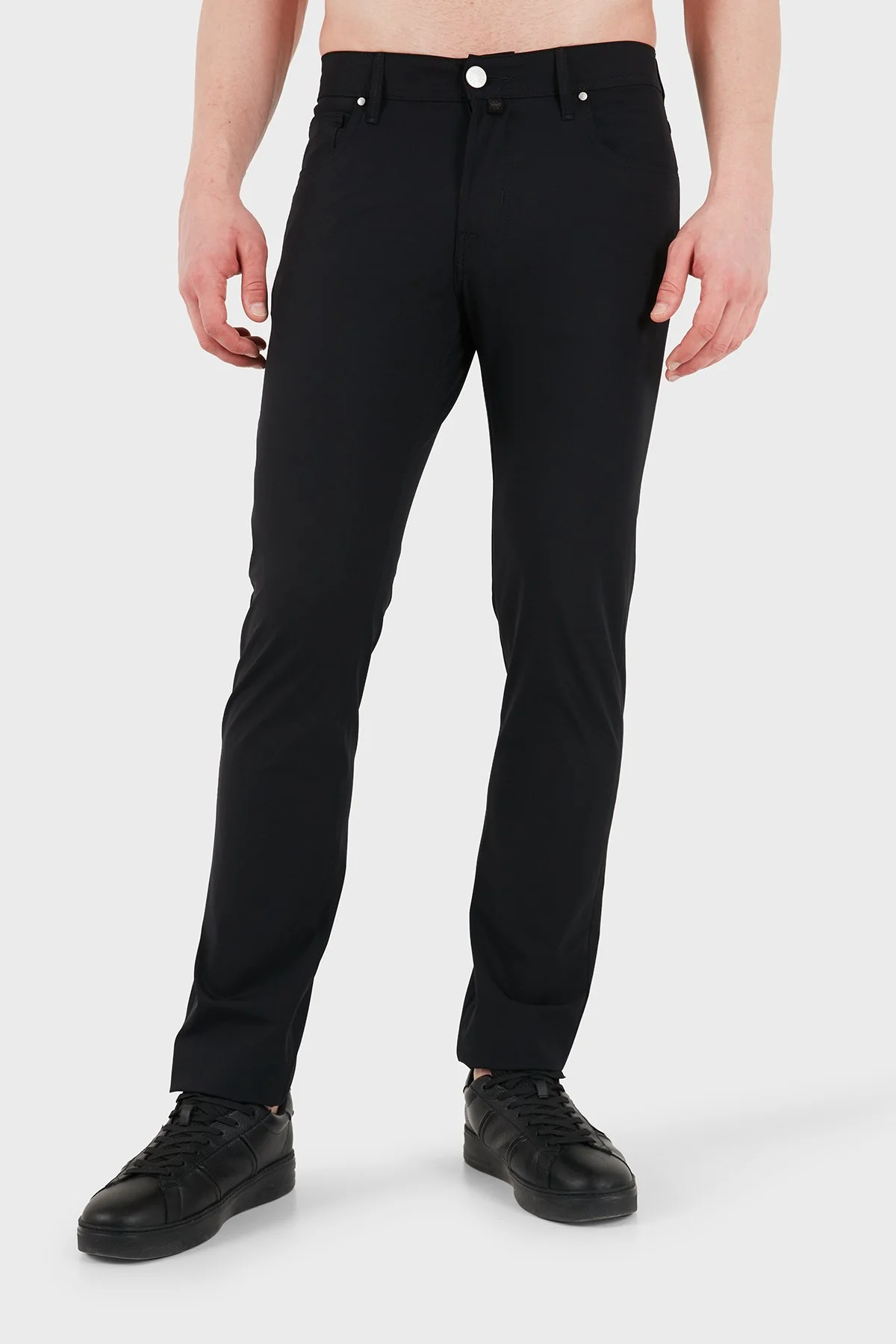 Jacob Cohen Slim Fit Normal Bel Dar Paça Erkek Pantolon JUM QW009 001 S4024 RW C74 SİYAH - 1