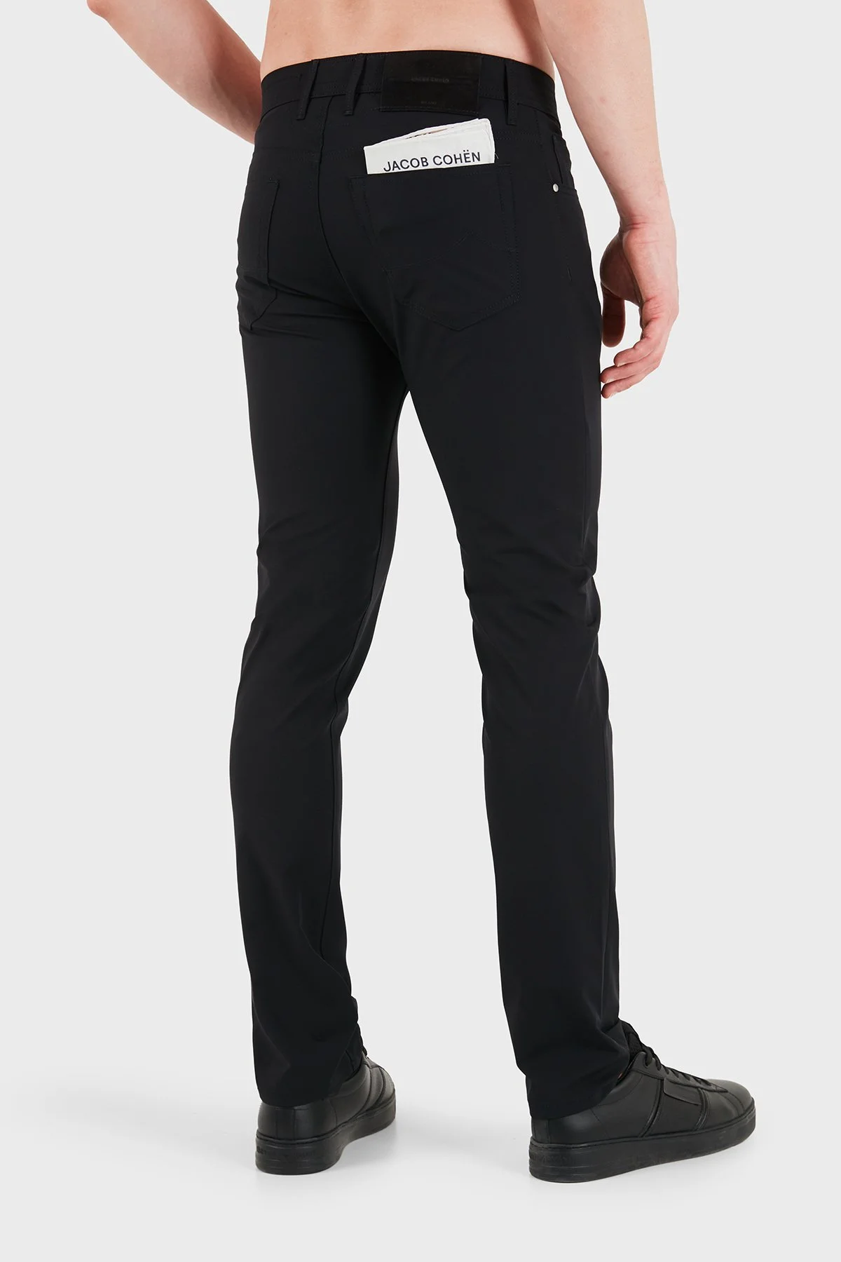 Jacob Cohen Slim Fit Normal Bel Dar Paça Erkek Pantolon JUM QW009 001 S4024 RW C74 SİYAH - 3