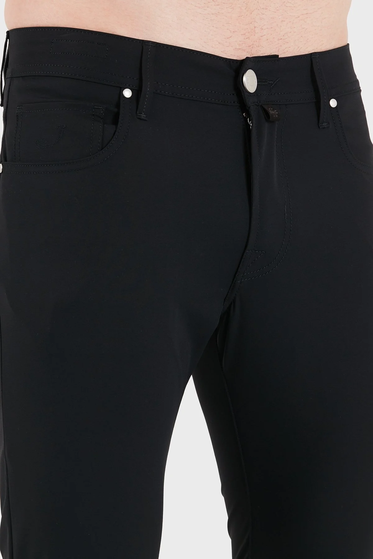 Jacob Cohen Slim Fit Normal Bel Dar Paça Erkek Pantolon JUM QW009 001 S4024 RW C74 SİYAH - 6