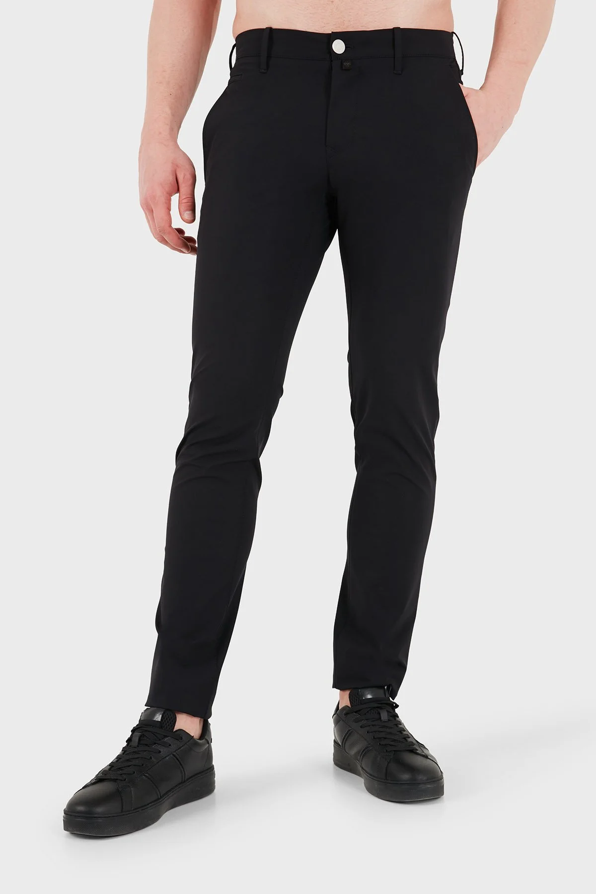 Jacob Cohen Slim Fit Normal Bel Dar Paça Erkek Pantolon JUMP T001 008 S4024 RW C74 SİYAH - 4