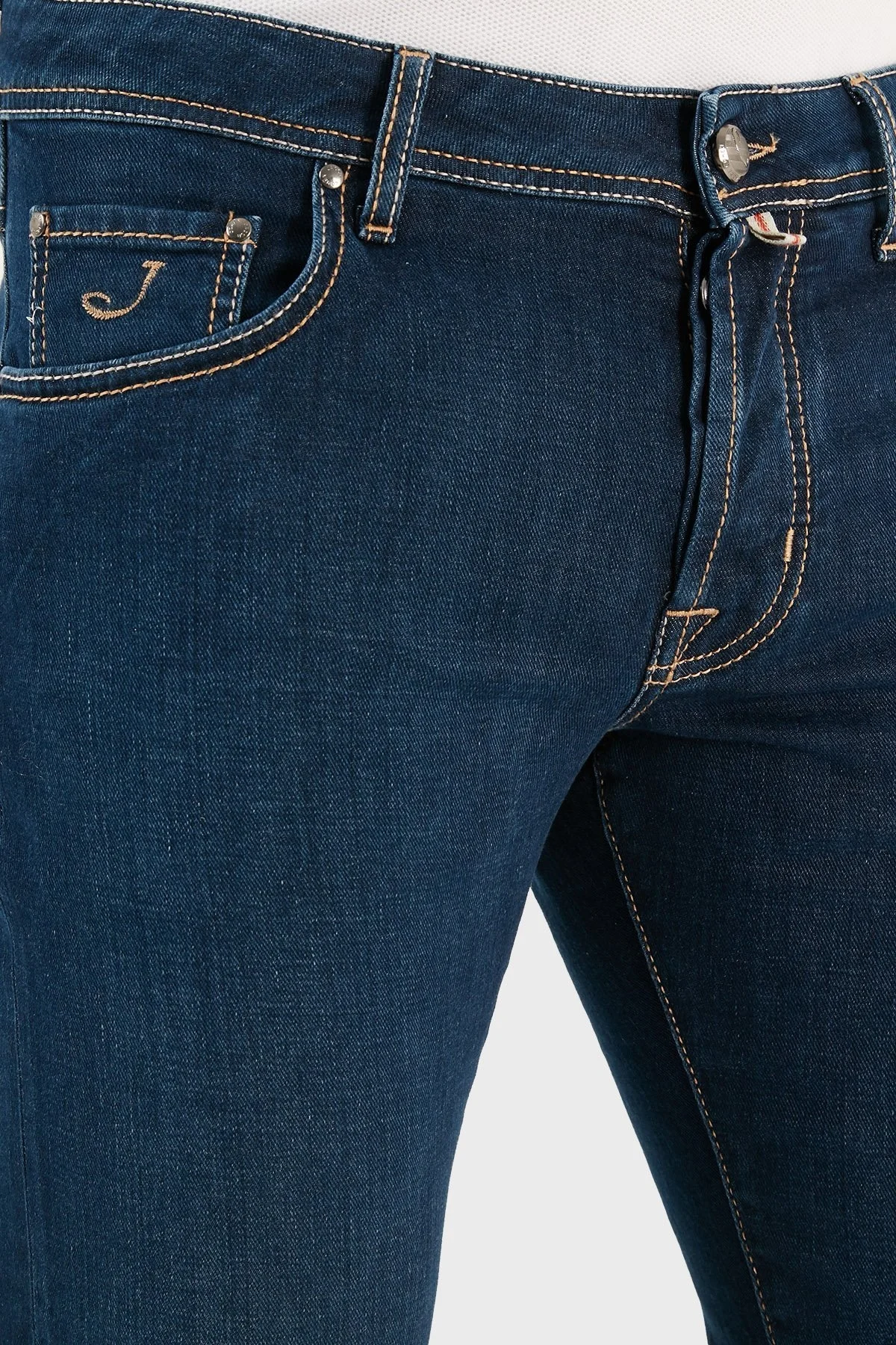 Jacob Cohen Streç Pamuklu Slim Fit Dar Paça Jeans Erkek Kot Pantolon UQE06 S2851 504D LACİVERT - 4