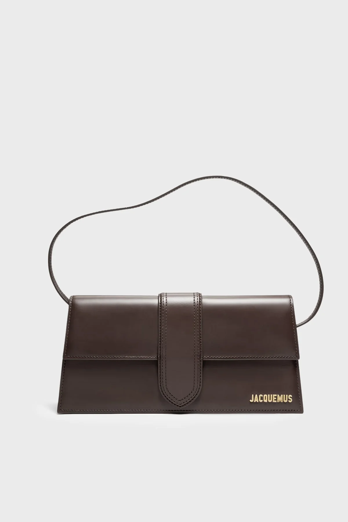 Jacquemus Le Bambıno Long Deri Omuz Askılı Kadın Çanta 23EBAW00013AC01A01 Kahve - 1