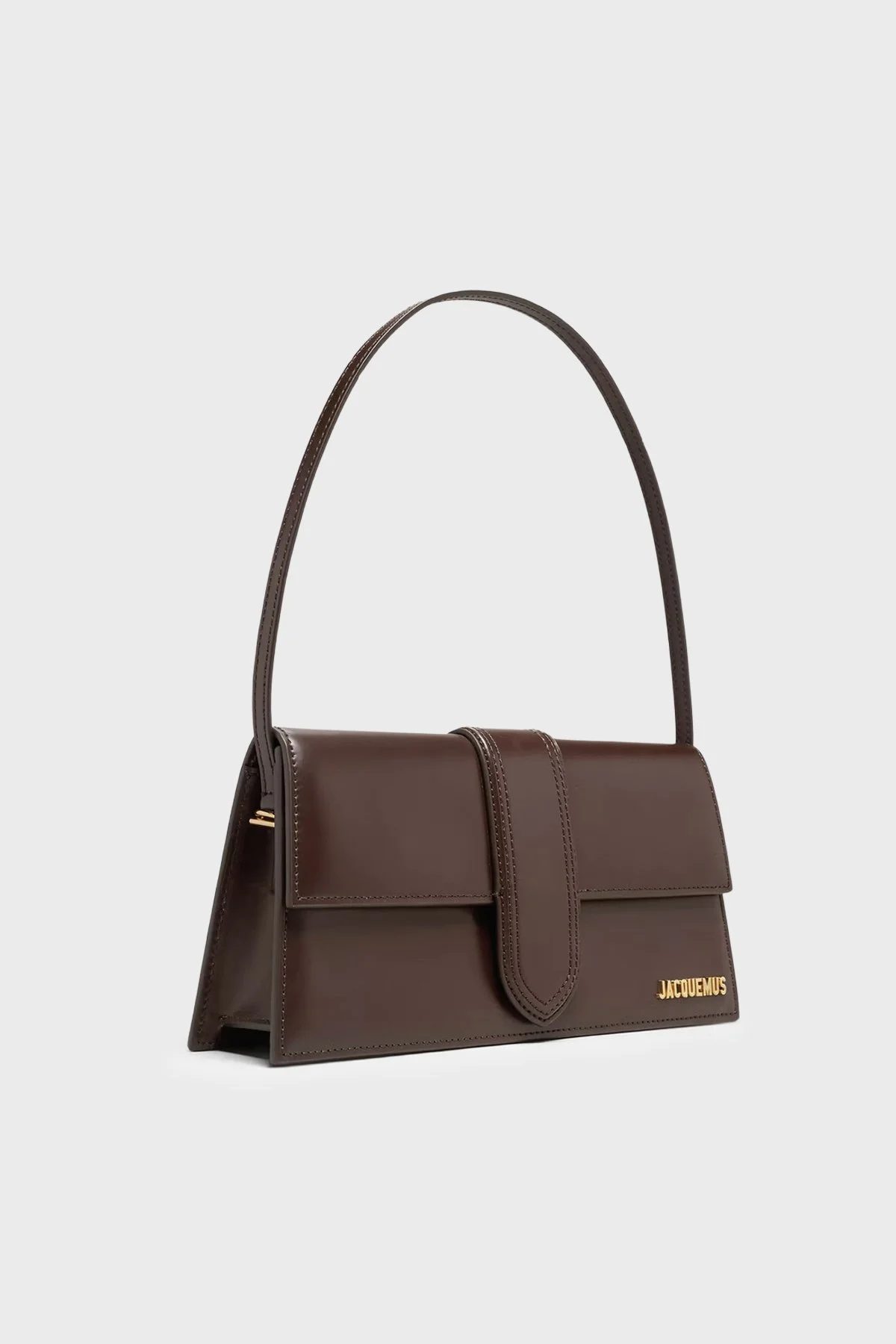 Jacquemus Le Bambıno Long Deri Omuz Askılı Kadın Çanta 23EBAW00013AC01A01 Kahve - 4