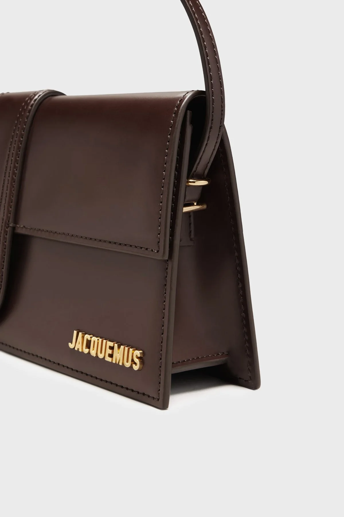 Jacquemus Le Bambıno Long Deri Omuz Askılı Kadın Çanta 23EBAW00013AC01A01 Kahve - 5