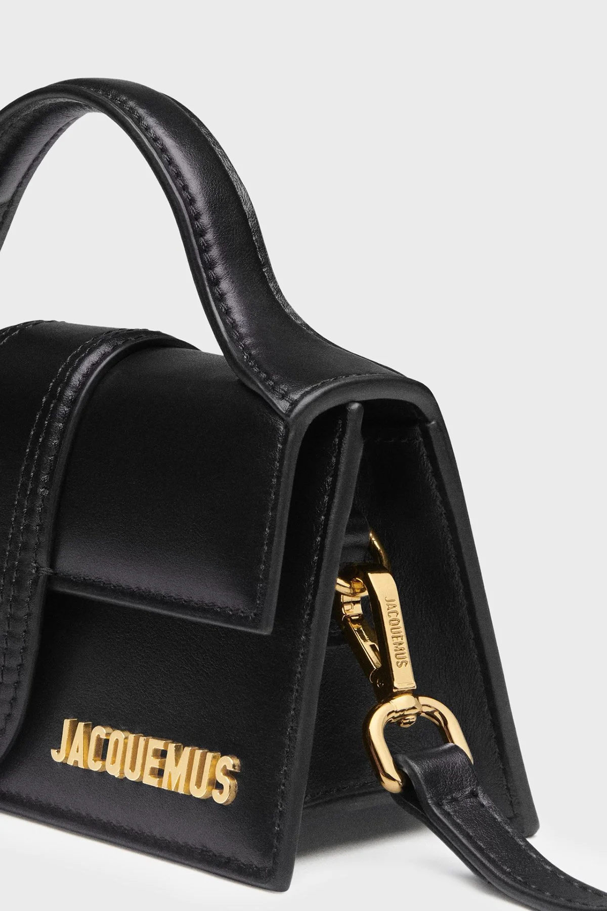 Jacquemus Le Bombıno Deri Çıkarılabilir Askılı Kadın Çanta 21HBAW00006BC01C01 Siyah - 4
