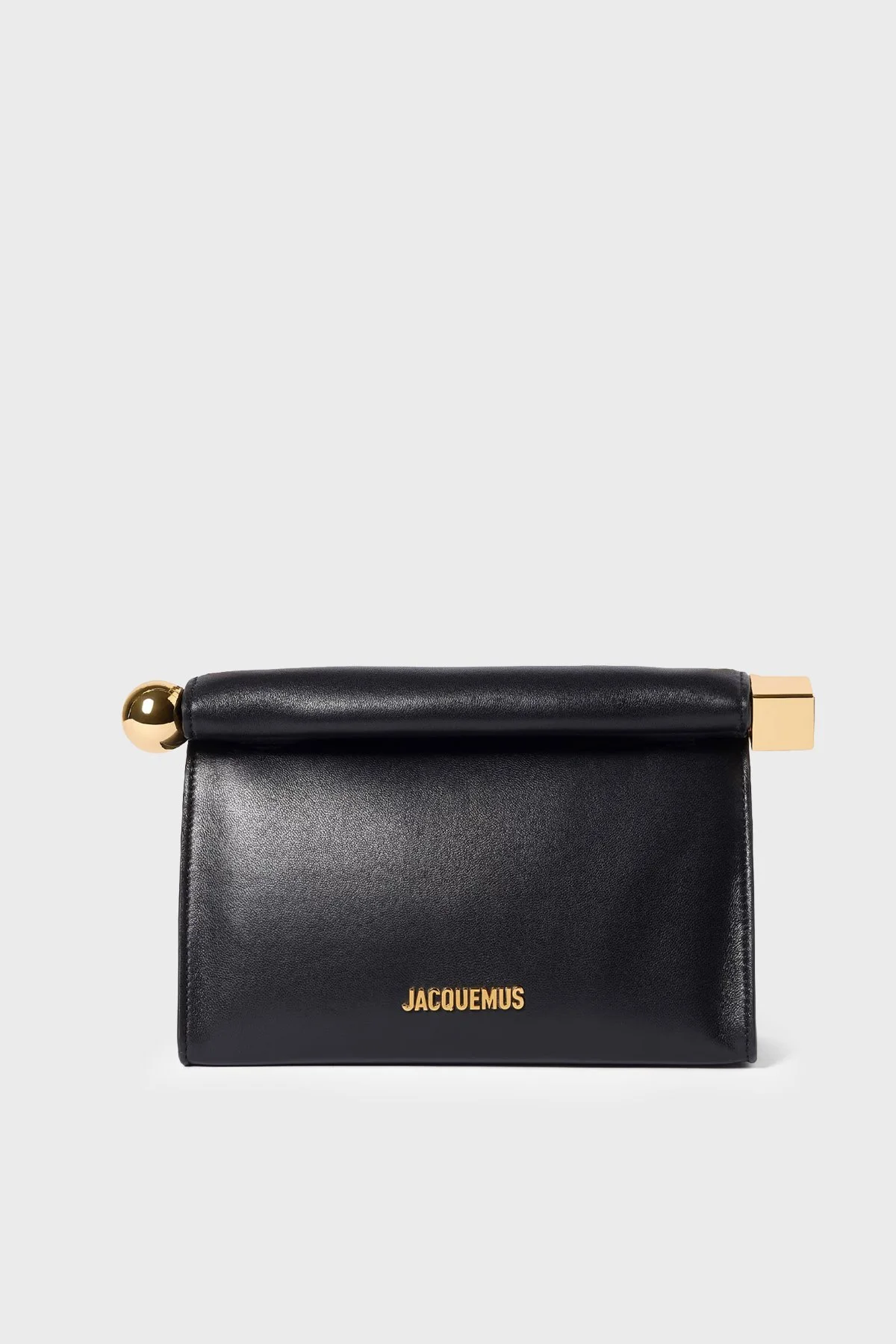 Jacquemus Le Sac Rond Carre Deri Çıkarılabilir Askılı Kadın Çanta 26HBAW00472AC27L14 Siyah - 1