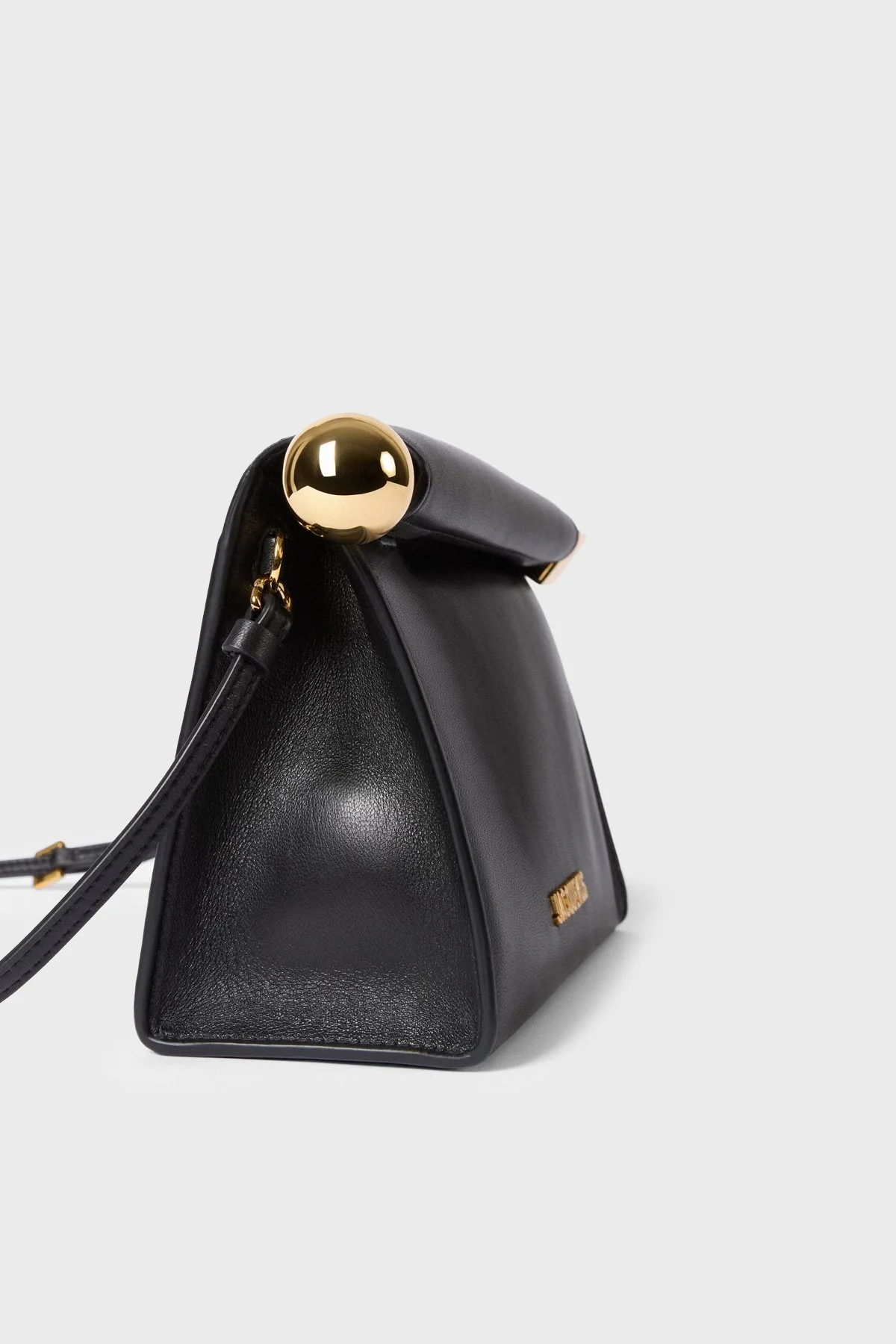 Jacquemus Le Sac Rond Carre Deri Çıkarılabilir Askılı Kadın Çanta 26HBAW00472AC27L14 Siyah - 5