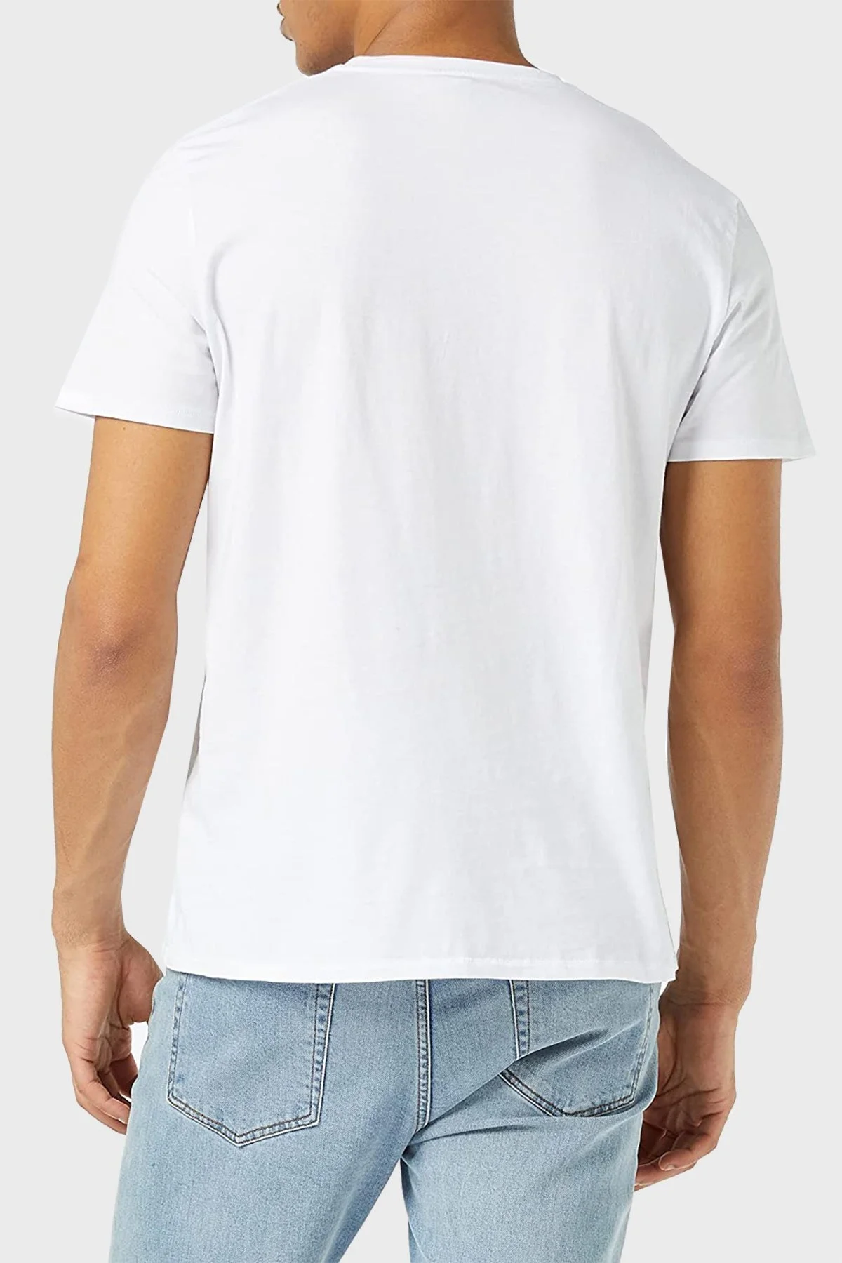 Just Cavalli % 100 Pamuklu Regular Fit Bisiklet Yaka Erkek T Shirt S03GC0636 N20663 100 BEYAZ - 3