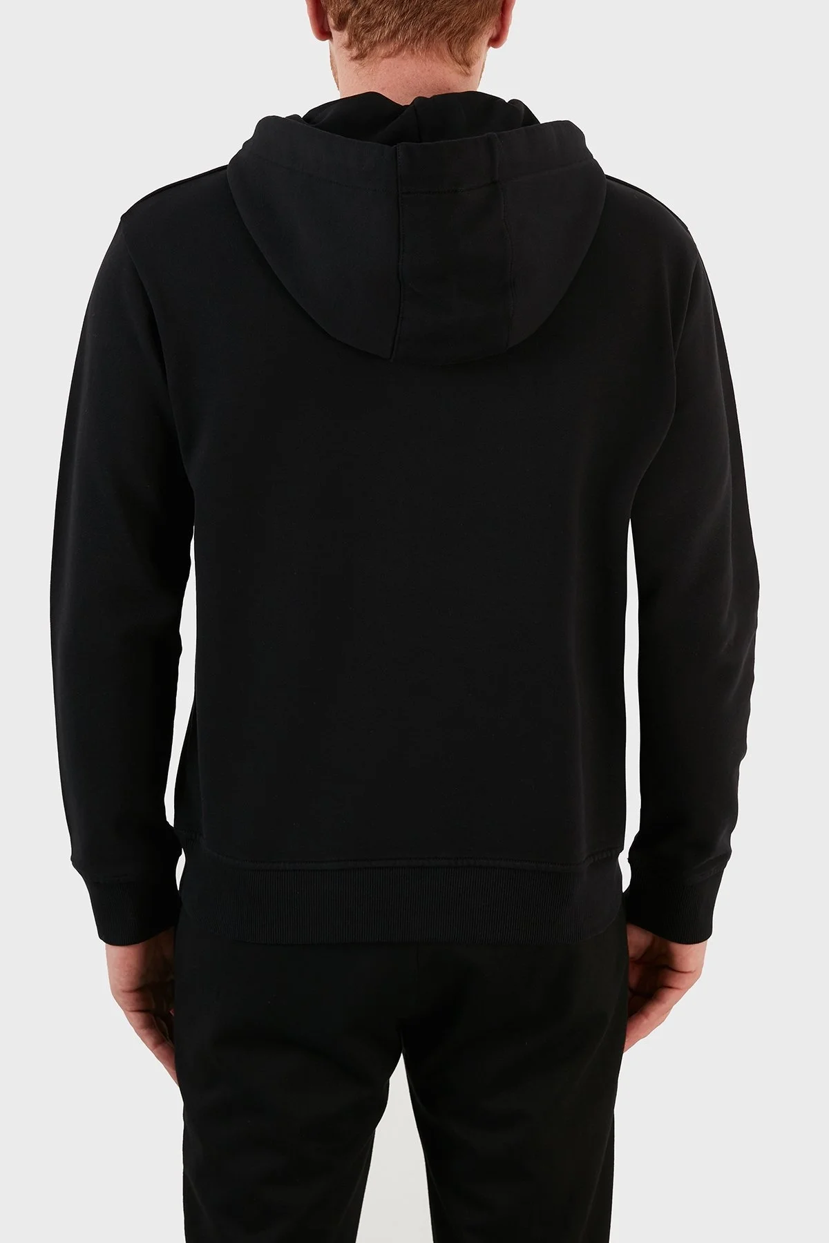 Just Cavalli Baskılı Kapüşonlu Regular Fit Pamuklu Erkek Sweat S01GU0145 N2518 900 SİYAH - 7