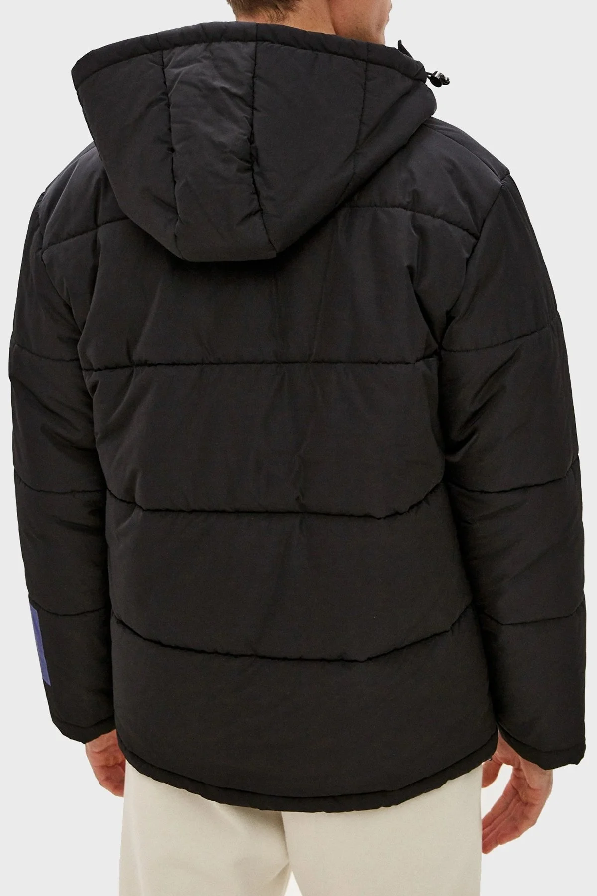 Just Cavalli Fermuarlı Regular Fit Kapüşonlu Dik Yaka Şişme Erkek Mont S03AM0363 N39716 900 SİYAH - 4