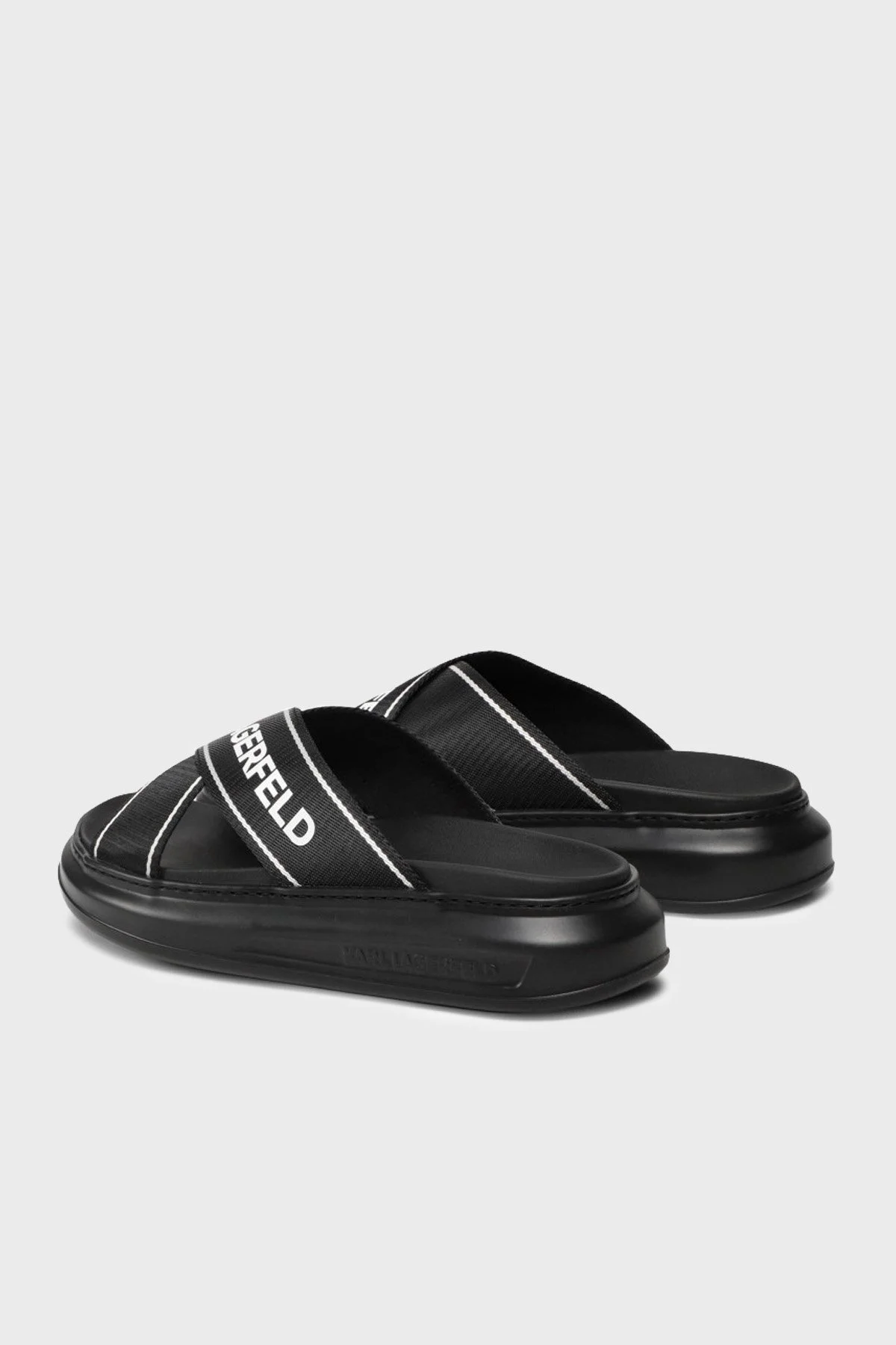 Karl Lagerfeld Logo Detaylı Erkek Terlik KL52501 Y0X SİYAH - 2